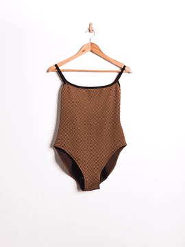 Traje de baño 90s rayado brillos