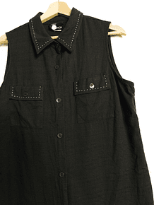 Blusa verde oscuro contraste vintage