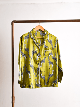 Blusa lencera print jirafas