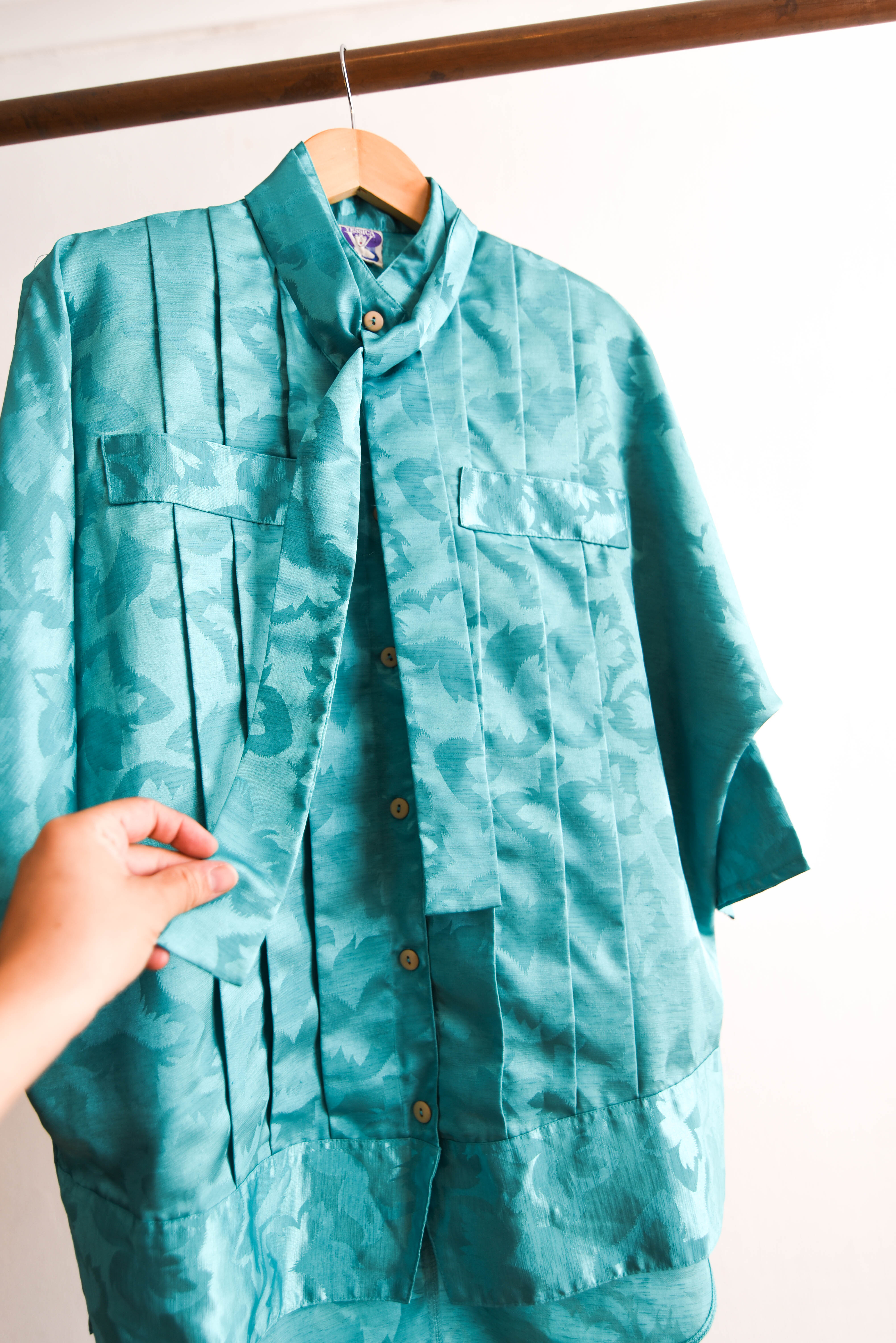 Blusa 80s brocato lazito