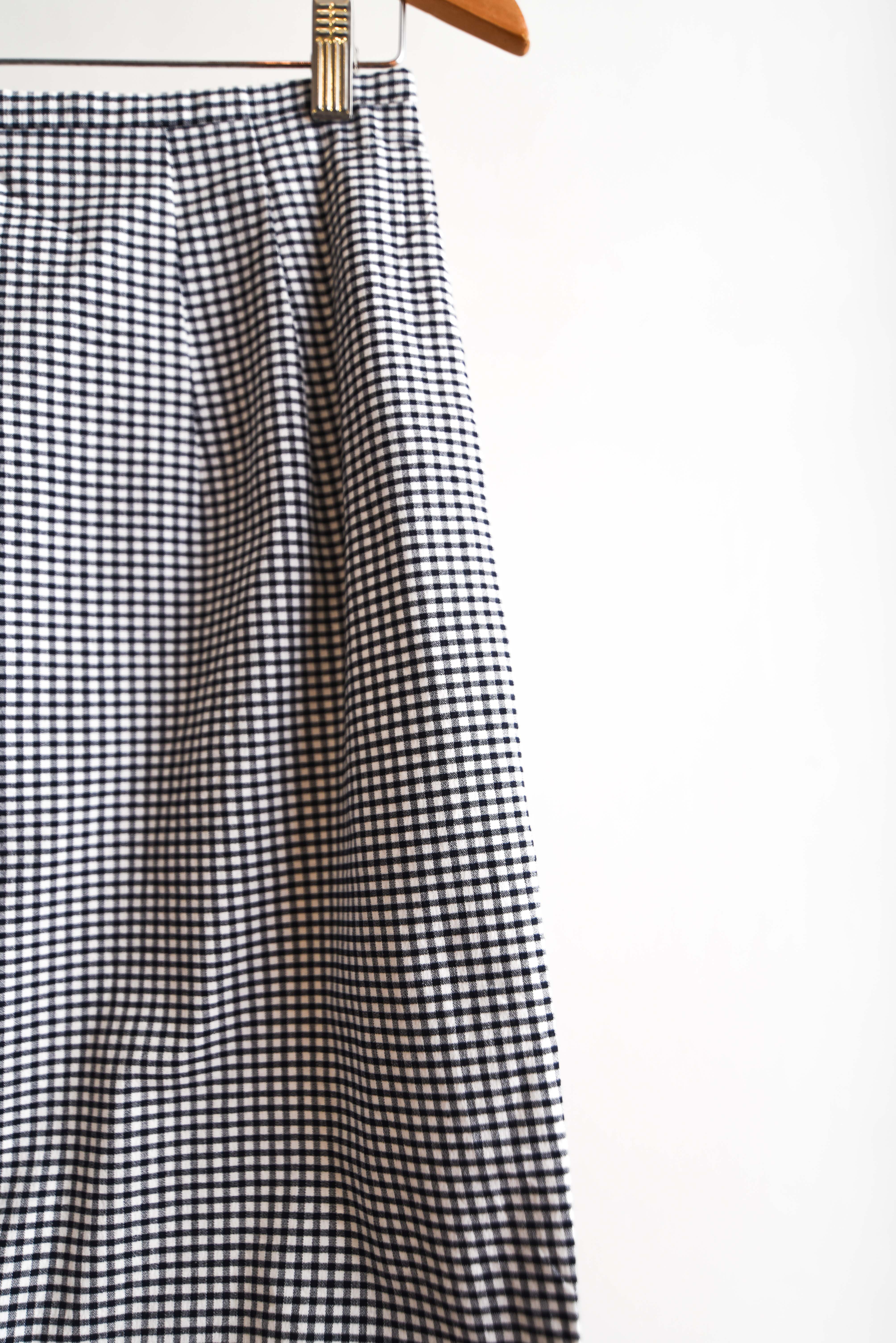 Falda b&w gingham