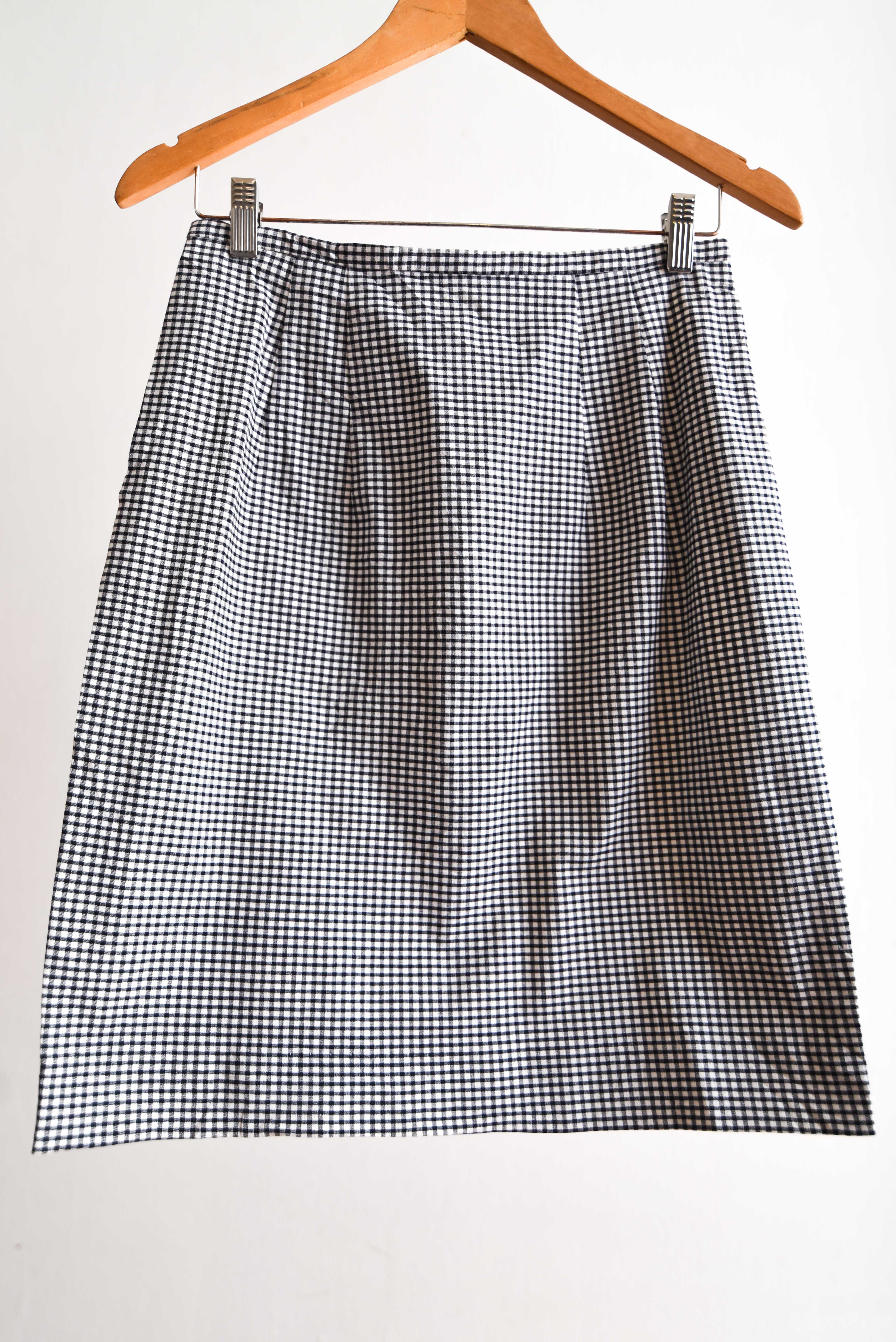 Falda b&w gingham