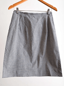 Falda b&w gingham