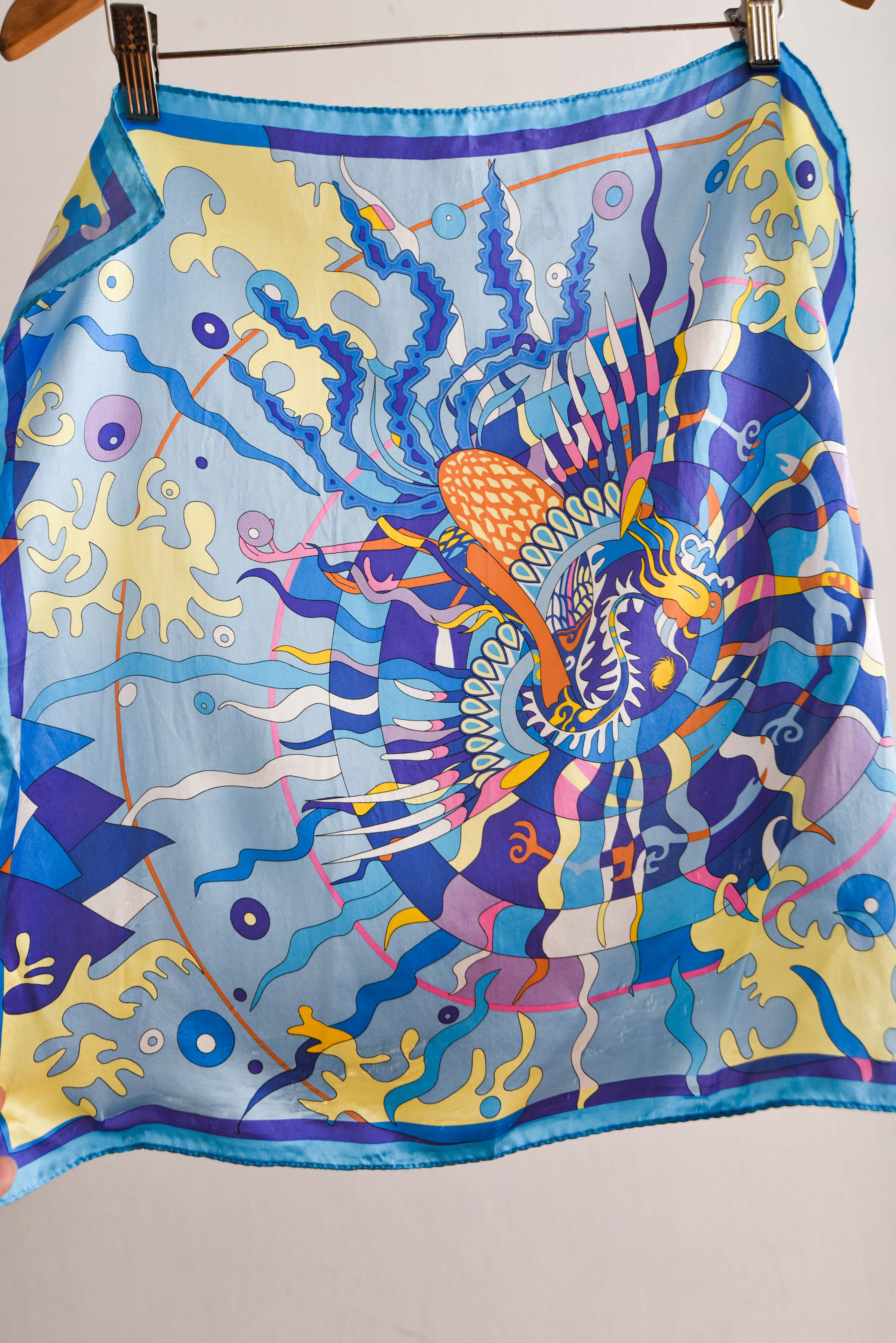 Pañuelo seda psicodelia