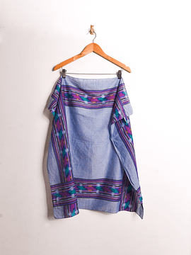 Pañuelo morado folky vintage