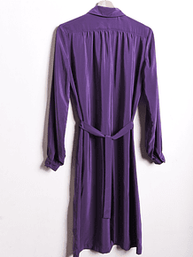 Vestido camisero morado vintage