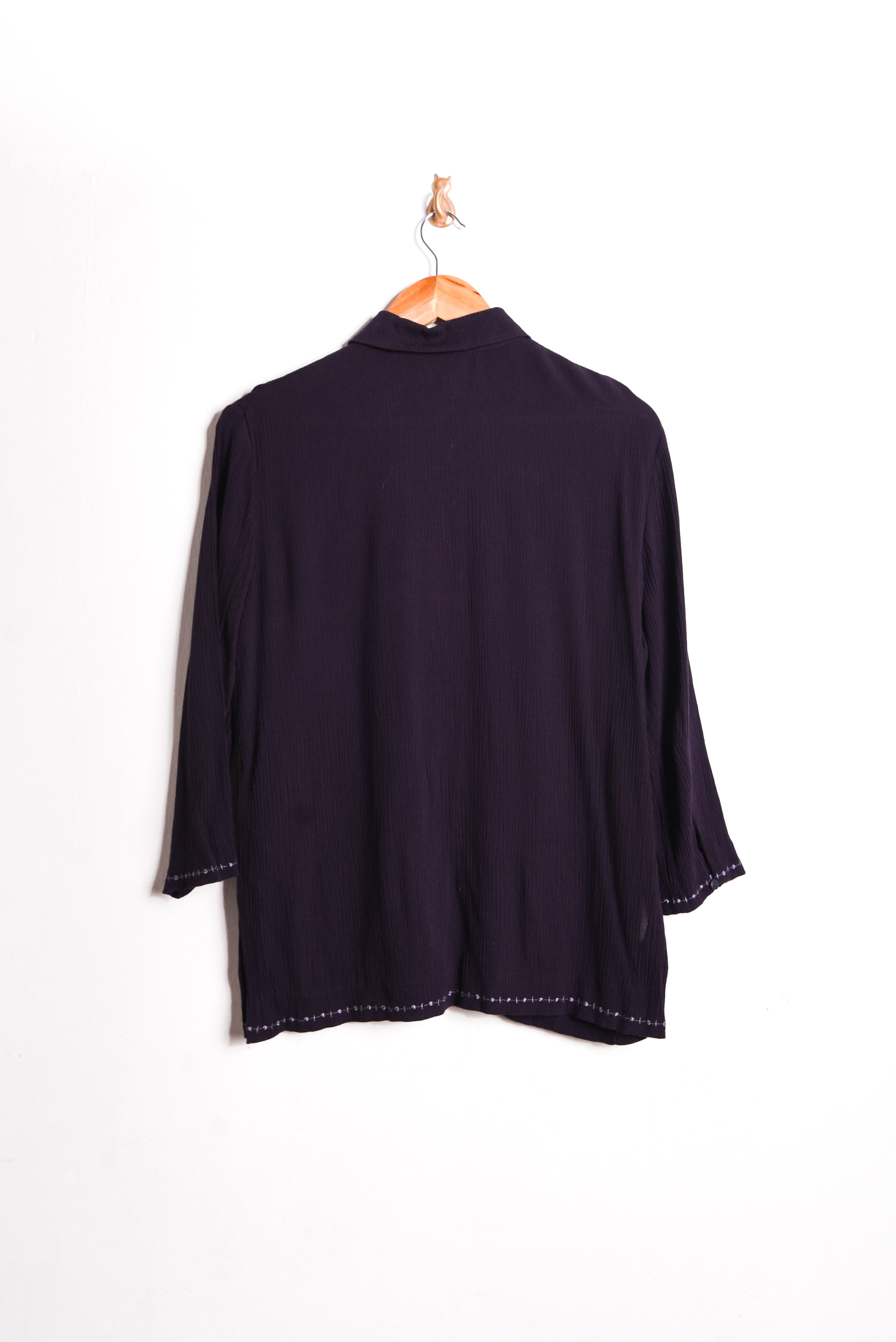 Blusa bambula dark purple