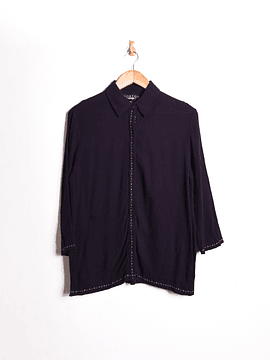 Blusa bambula dark purple
