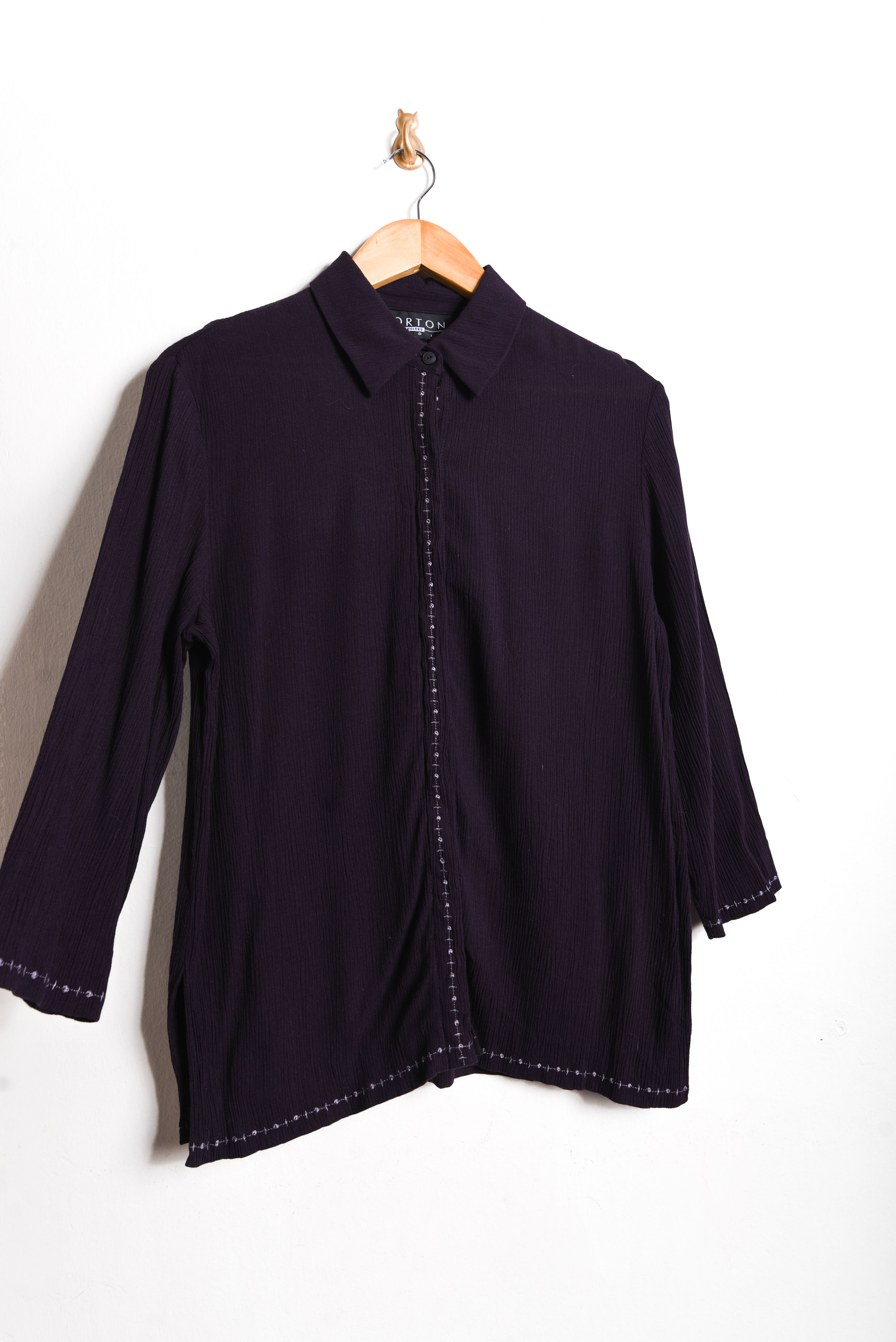 Blusa bambula dark purple