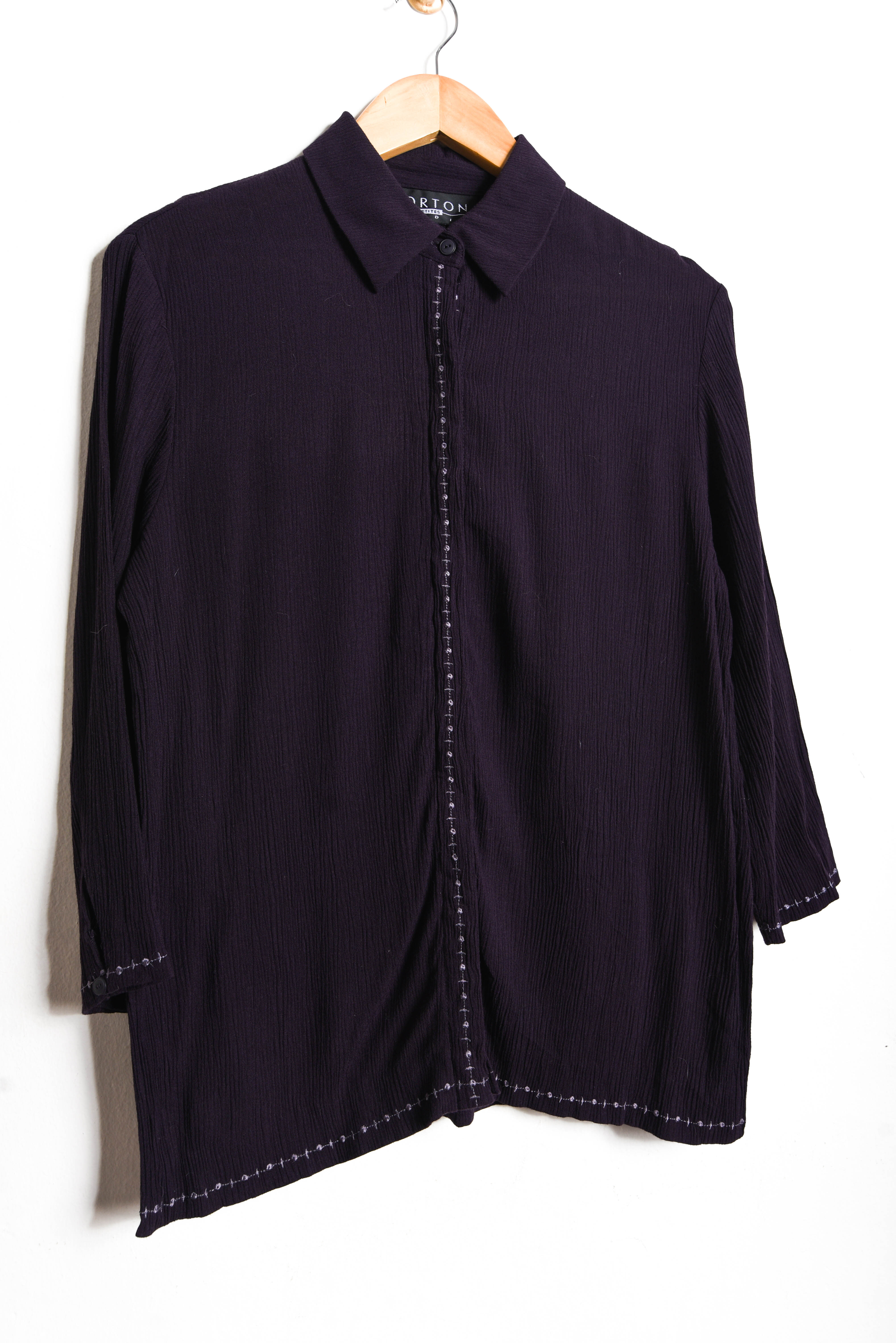 Blusa bambula dark purple