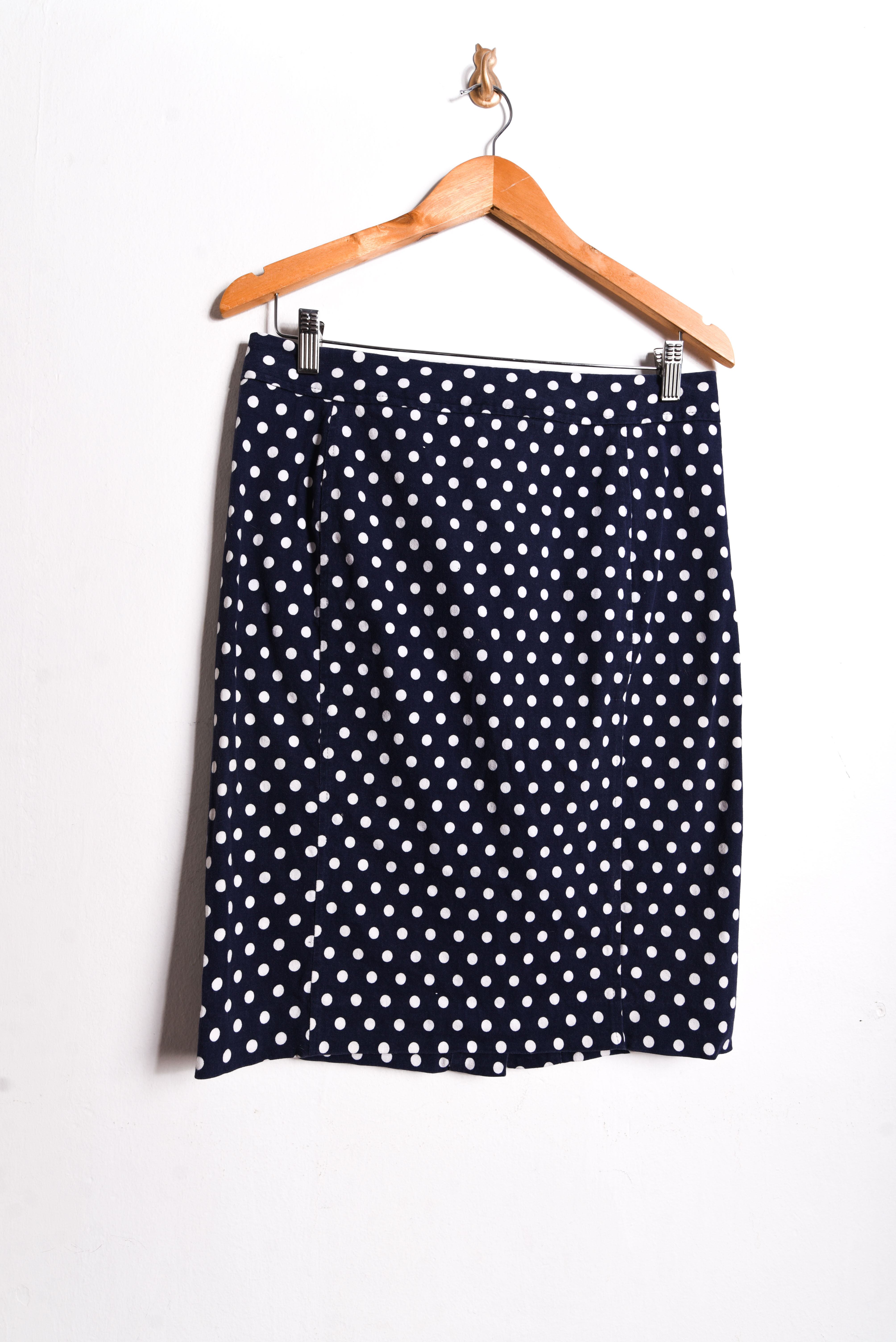 Falda navy lunares