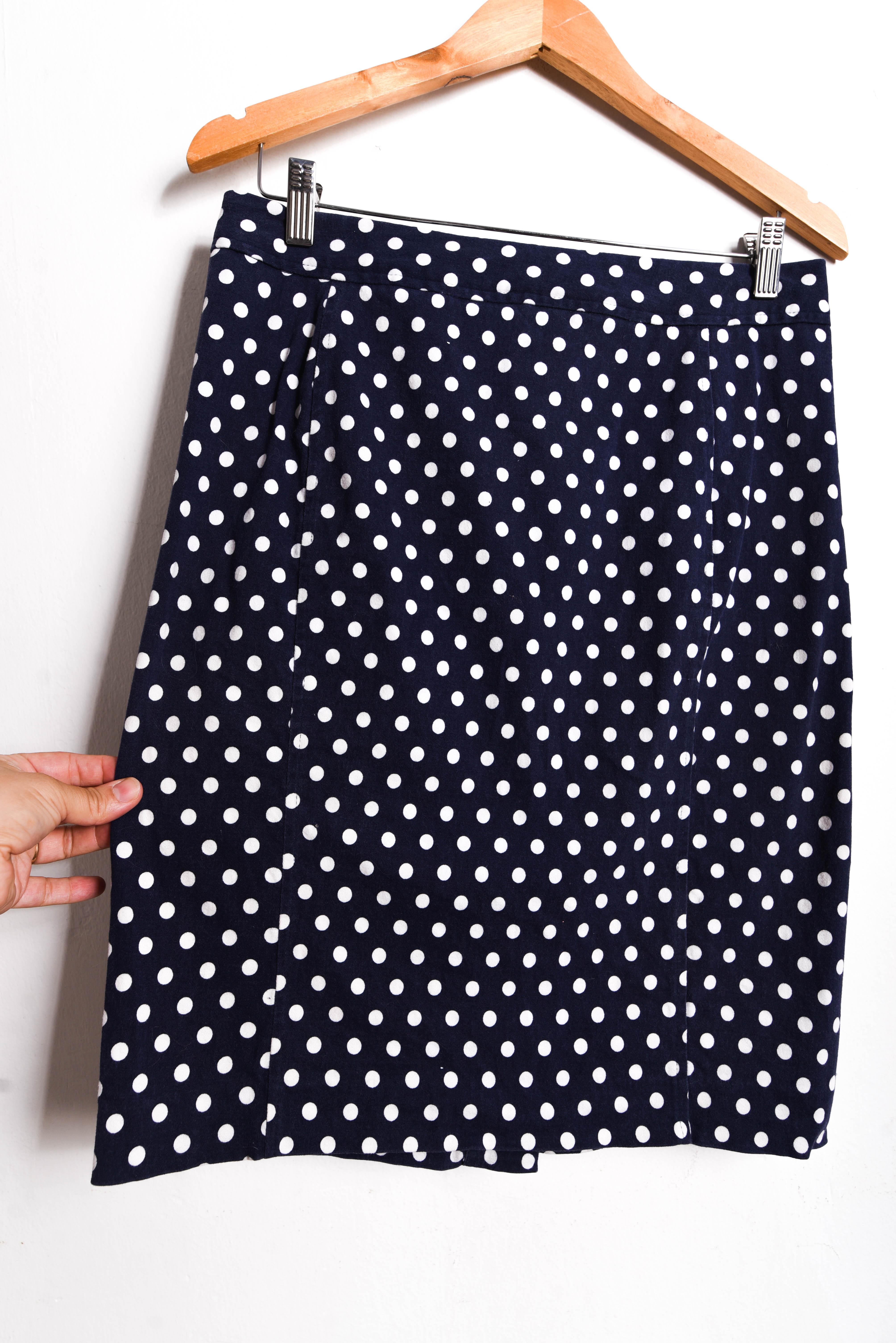 Falda navy lunares