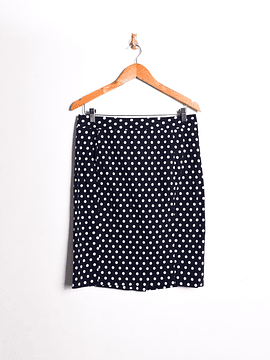 Falda navy lunares