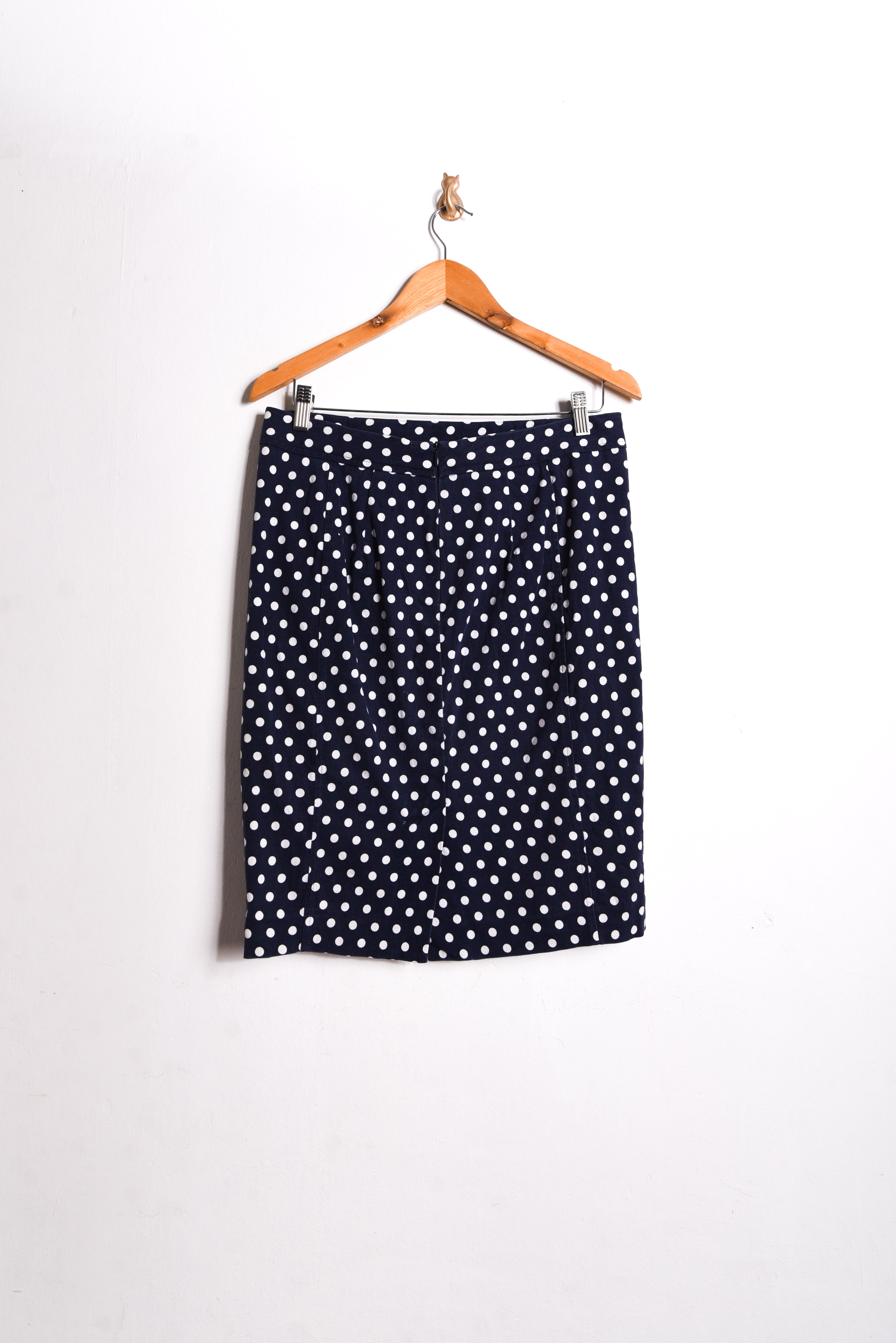 Falda navy lunares