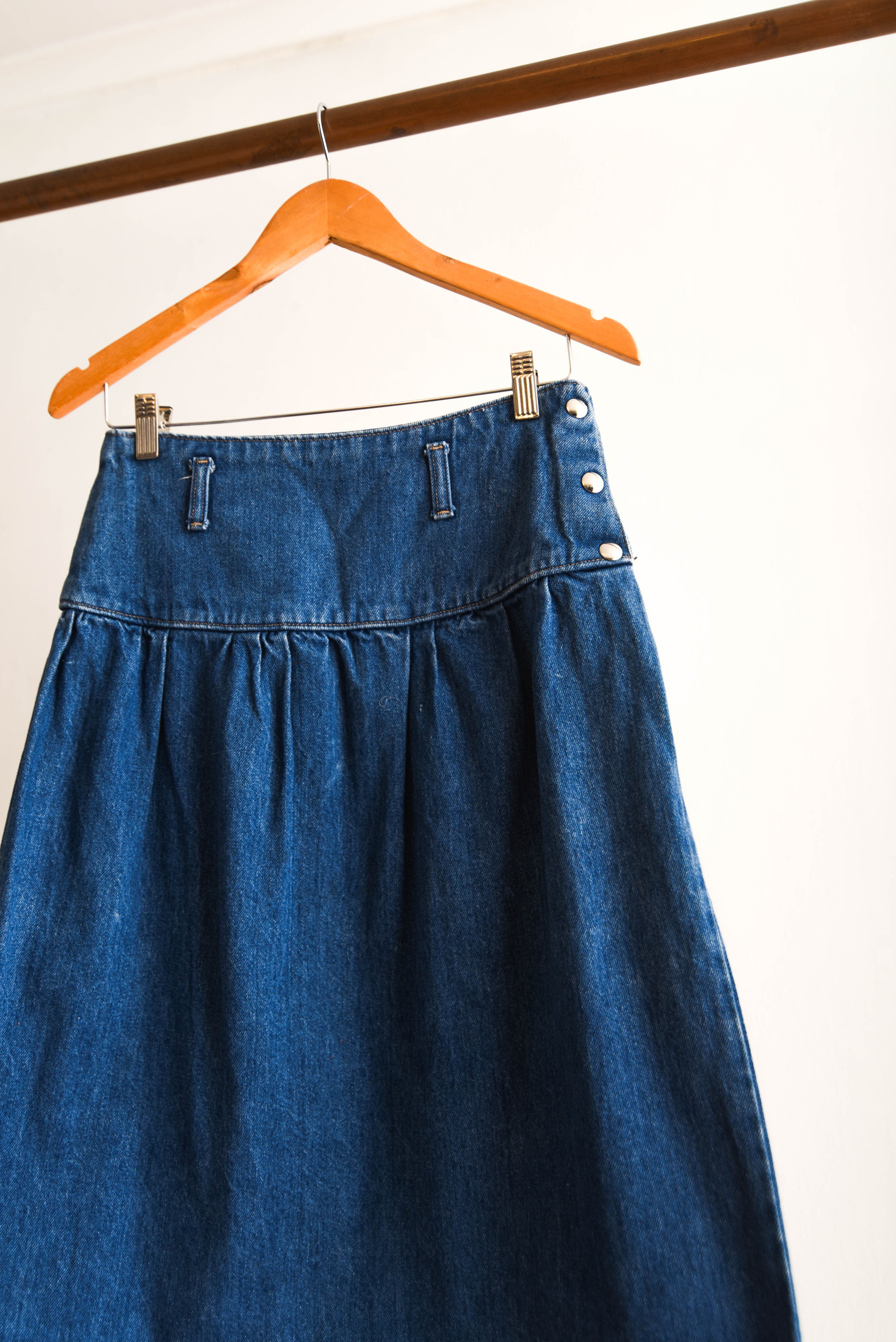 Falda vintage denim botones
