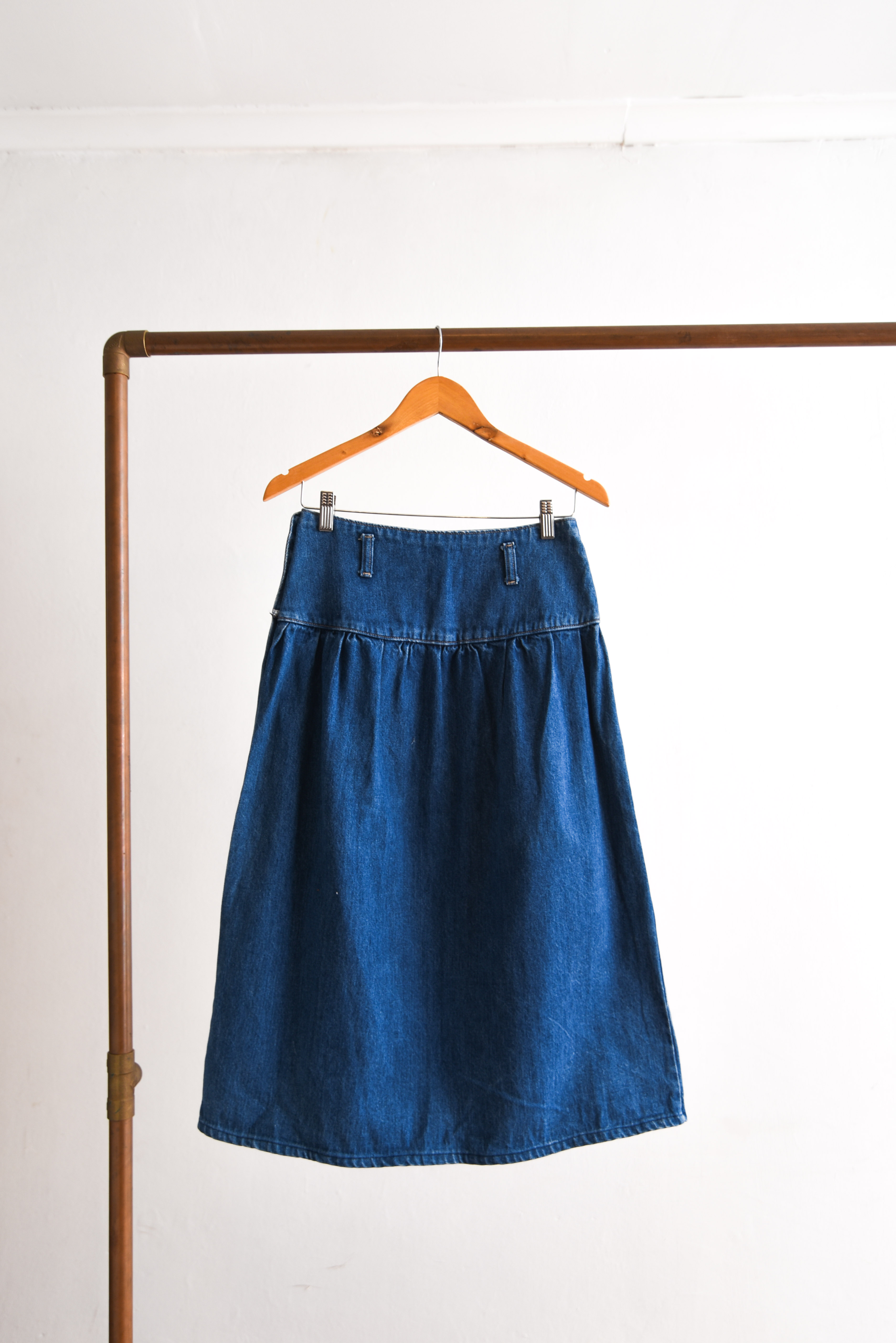 Falda vintage denim botones