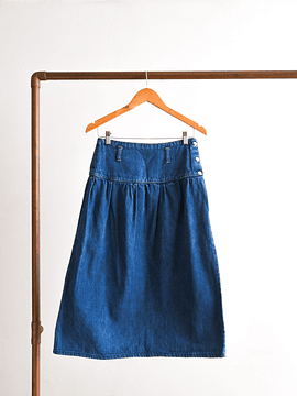 Falda vintage denim botones