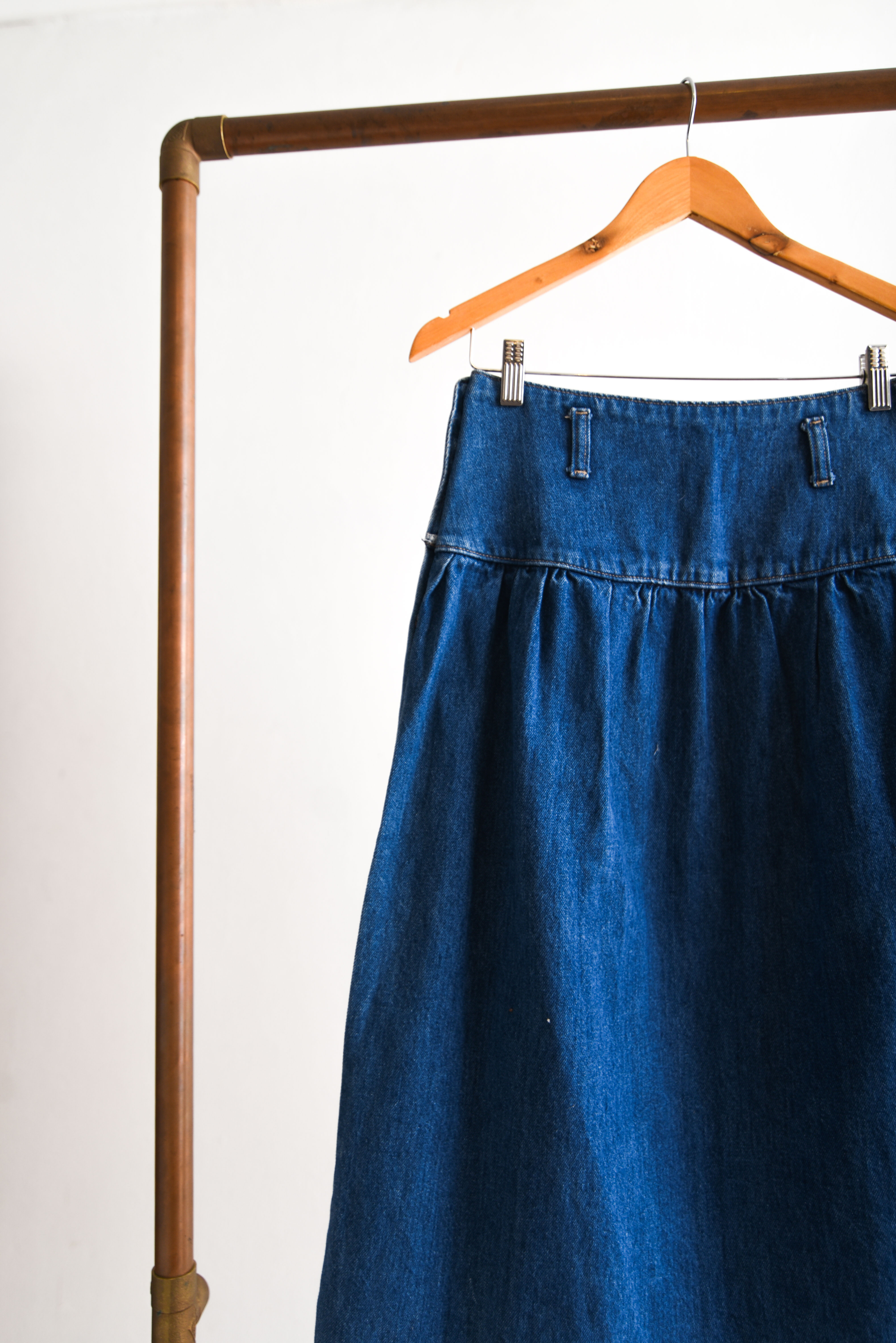 Falda vintage denim botones