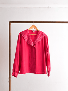 Blusa power pink vintage cuellito