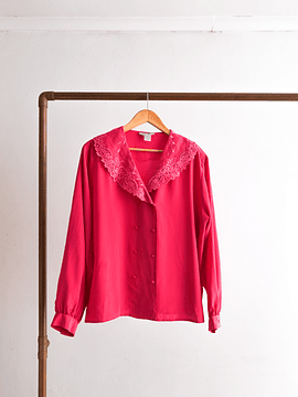 Blusa power pink vintage cuellito