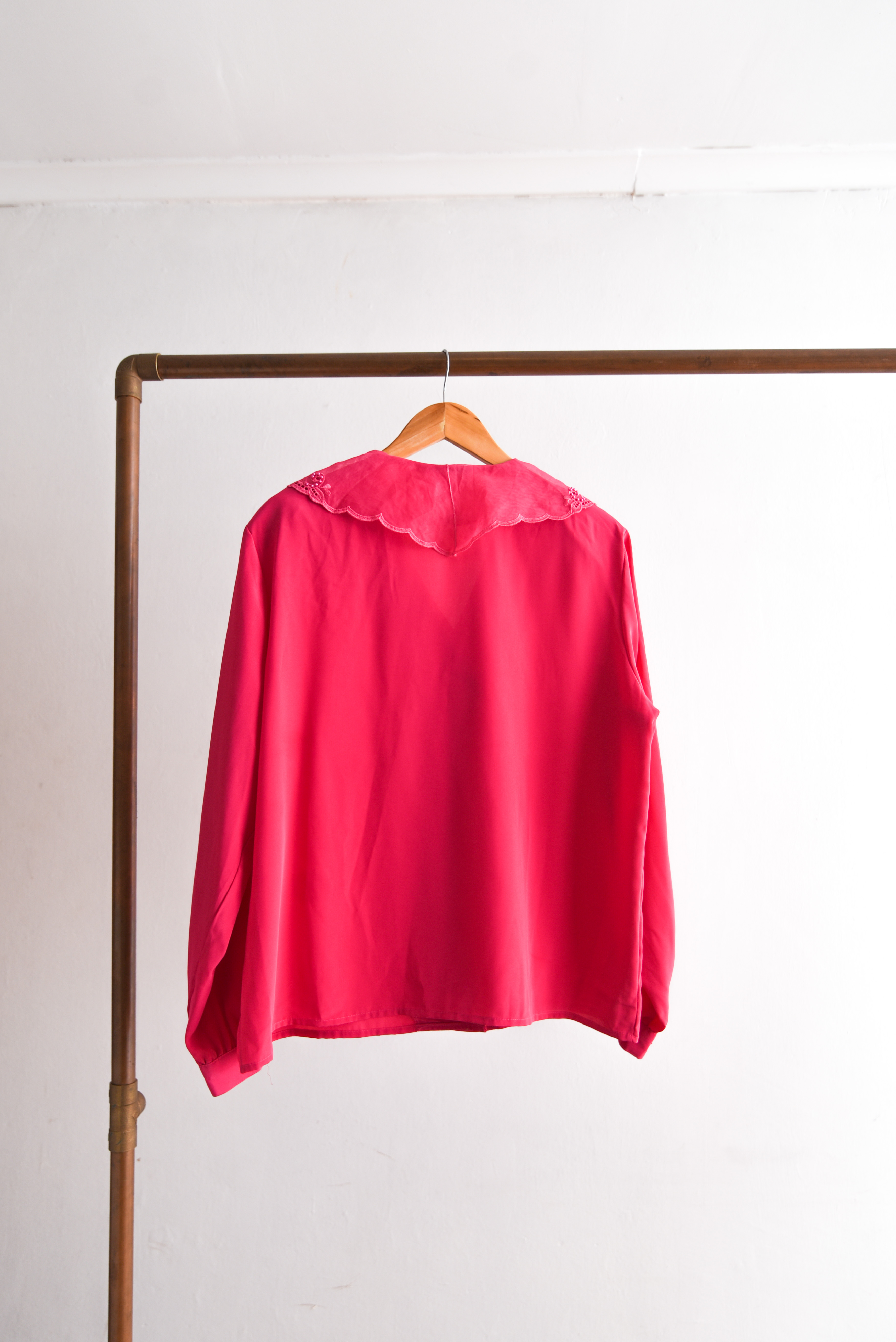 Blusa power pink vintage cuellito