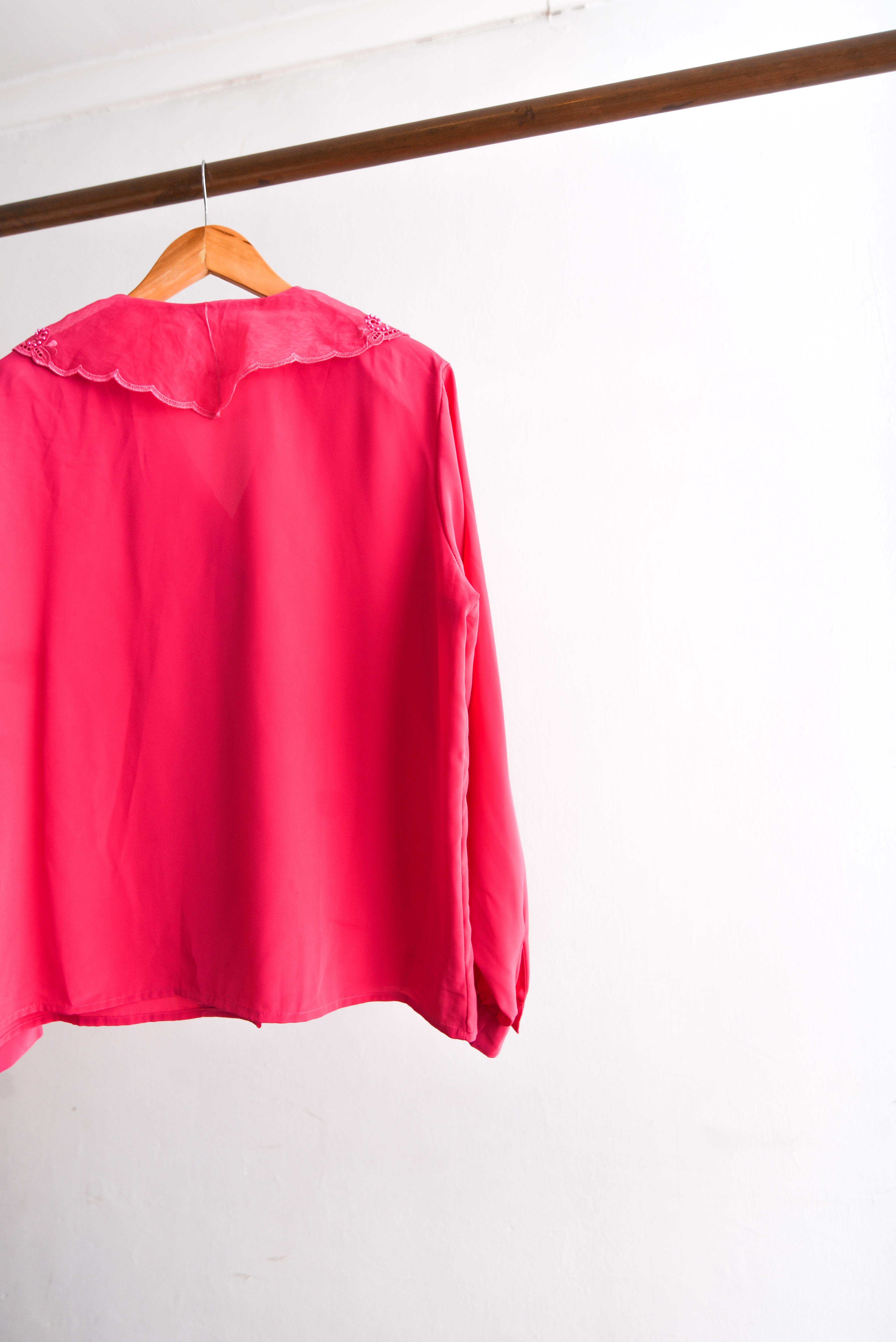 Blusa power pink vintage cuellito