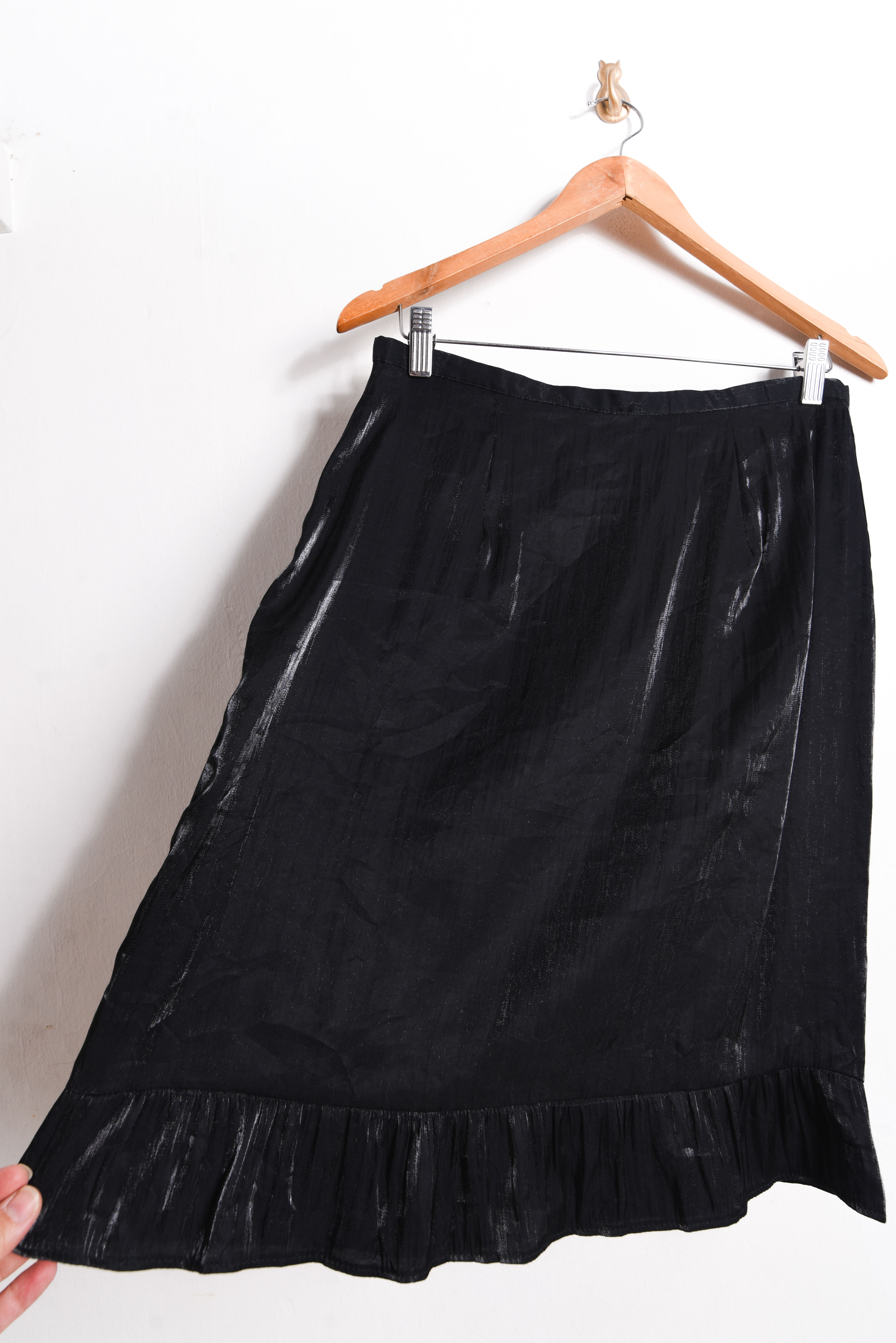 Falda 90s black tornasol