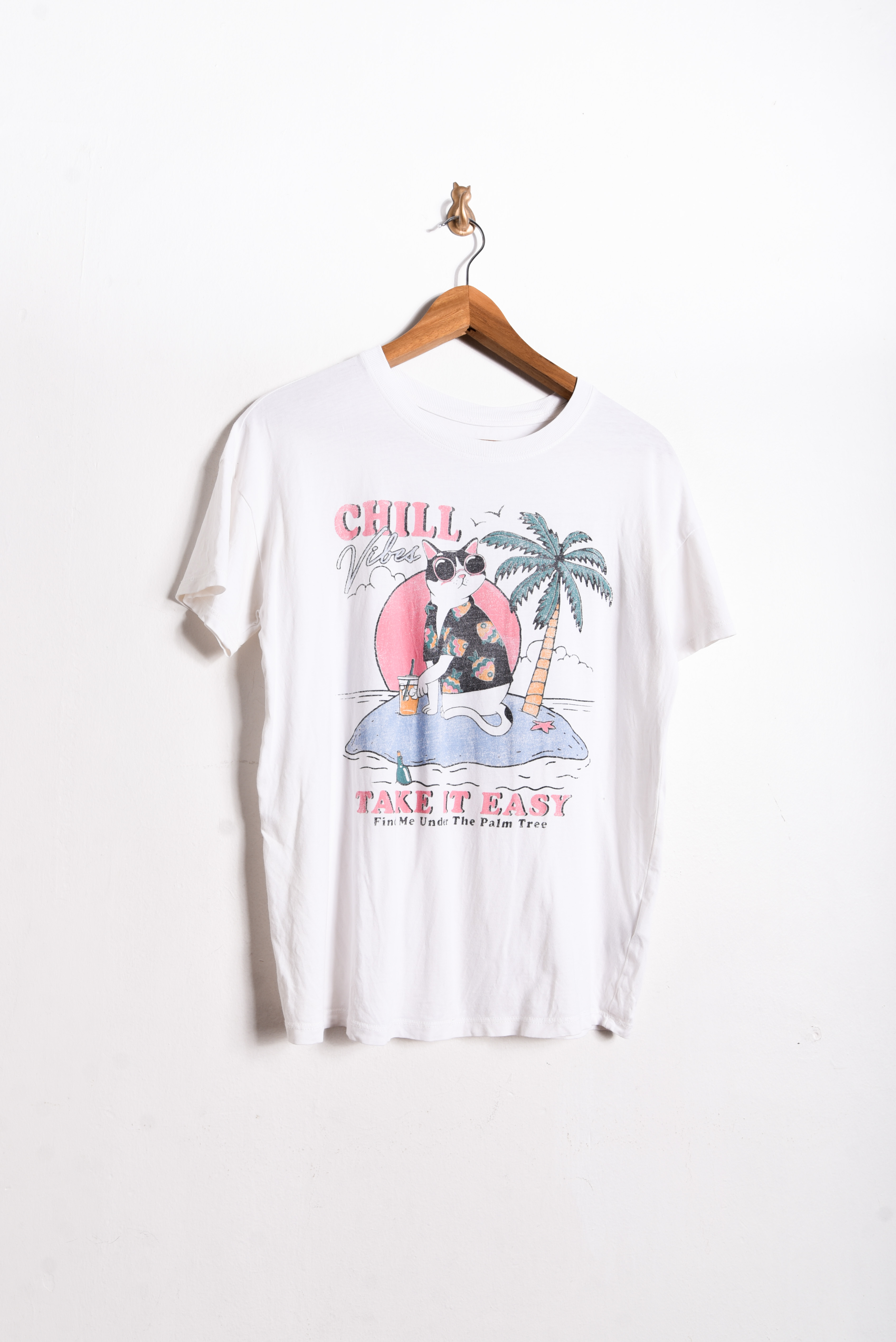 Polera gráfica gato