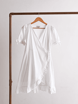 Vestido envolvente blanco summer