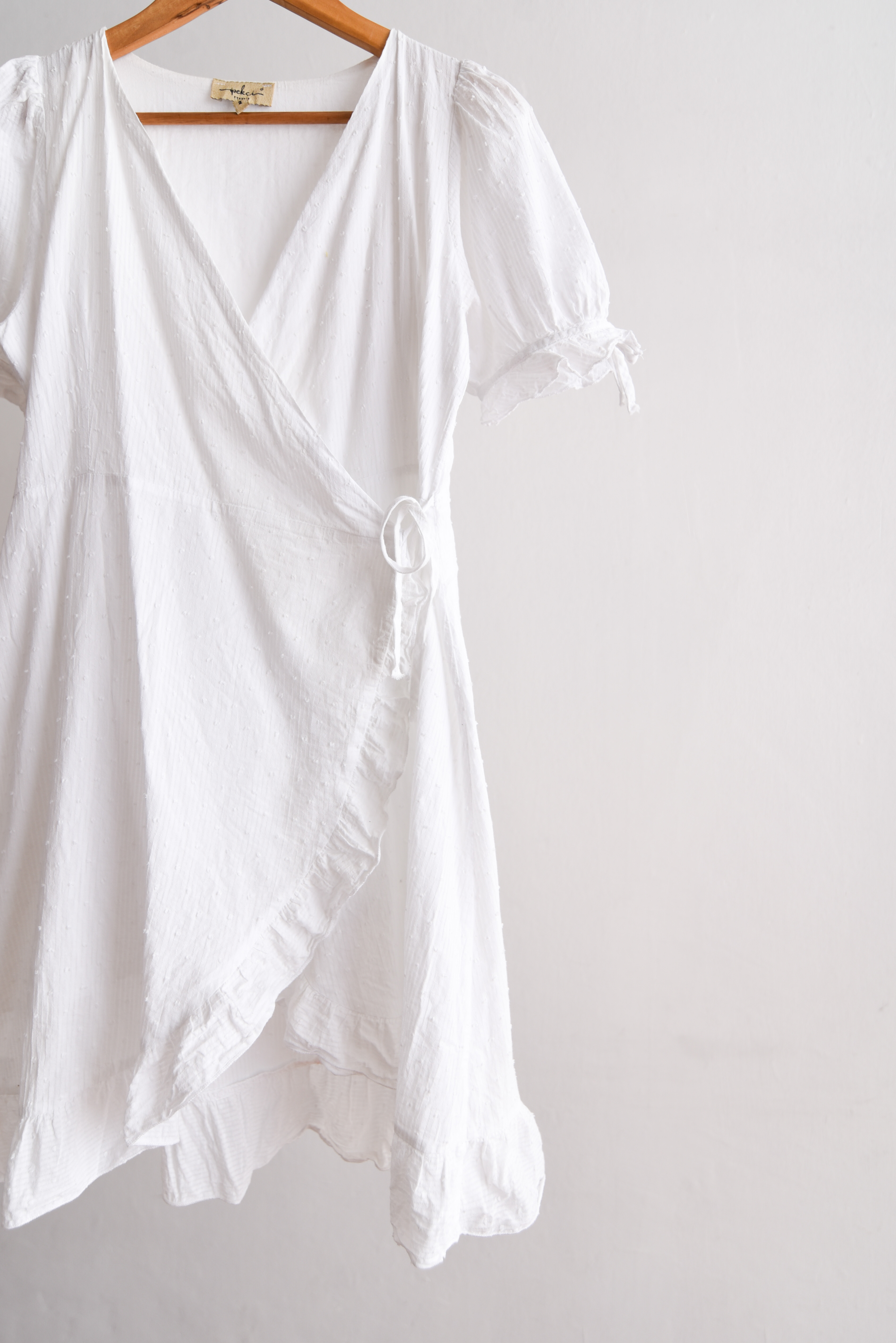 Vestido envolvente blanco summer