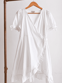 Vestido envolvente blanco summer