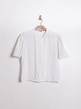 Blusa blanca bordada vintage 