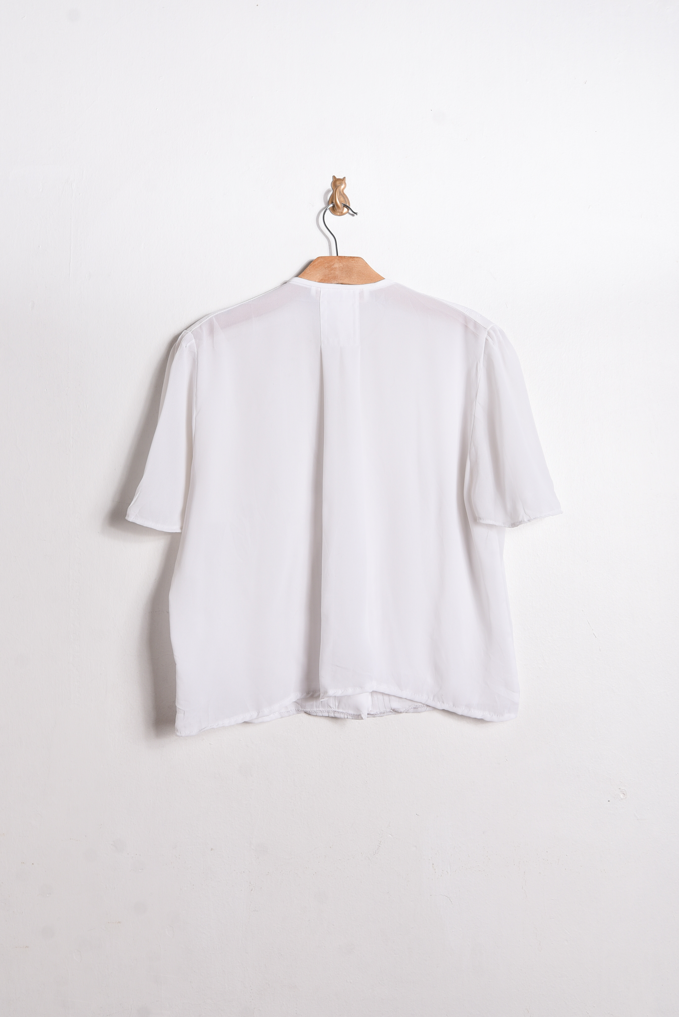 Blusa blanca bordada vintage 