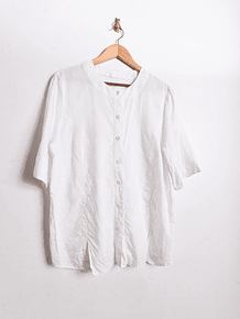 Blusa blanca brocato
