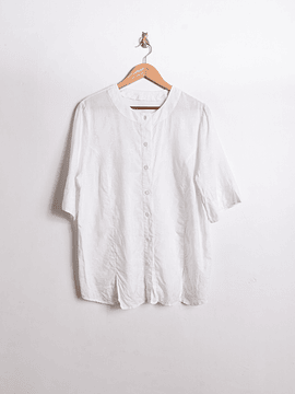 Blusa blanca brocato