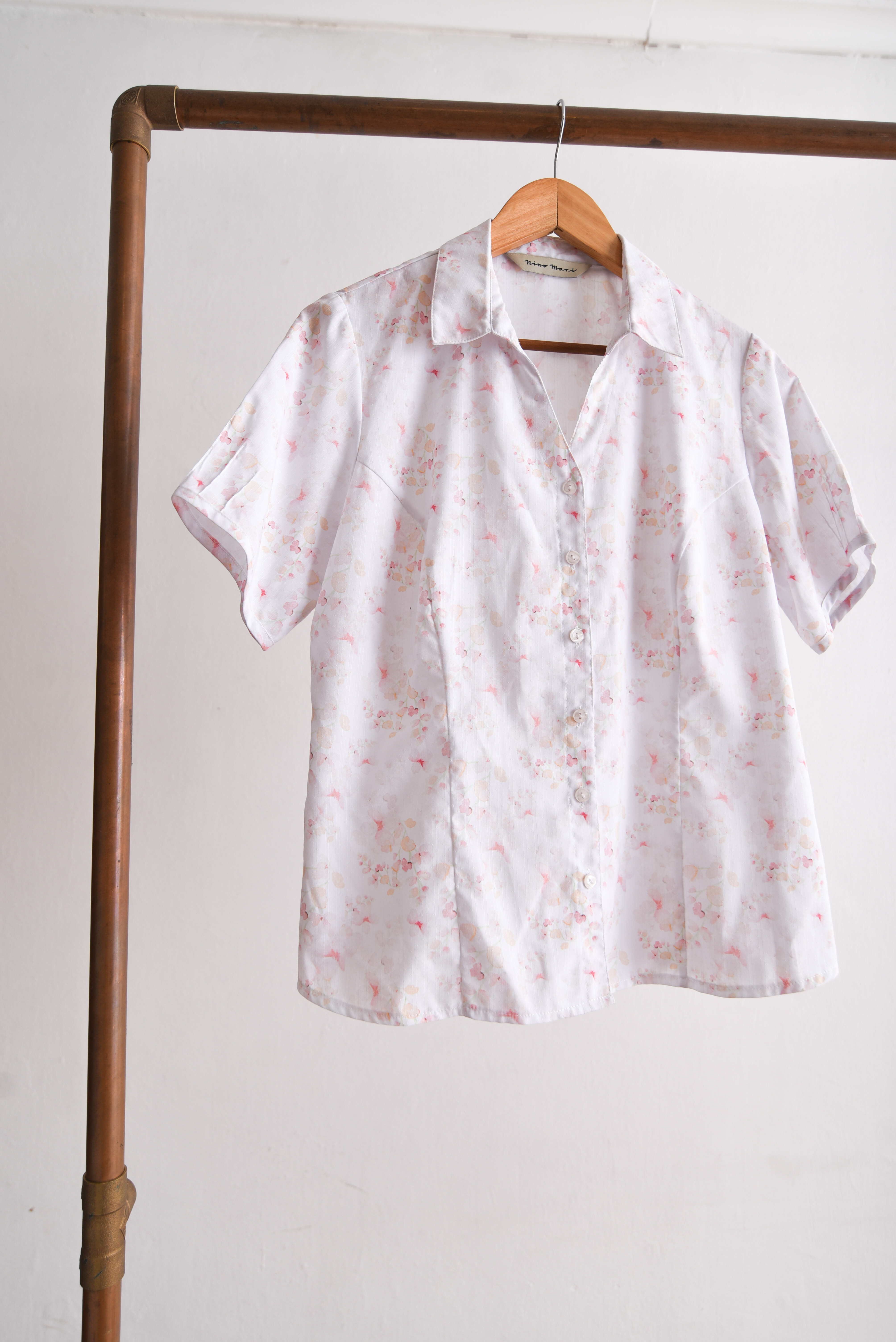 Camisa vintage pastel floral
