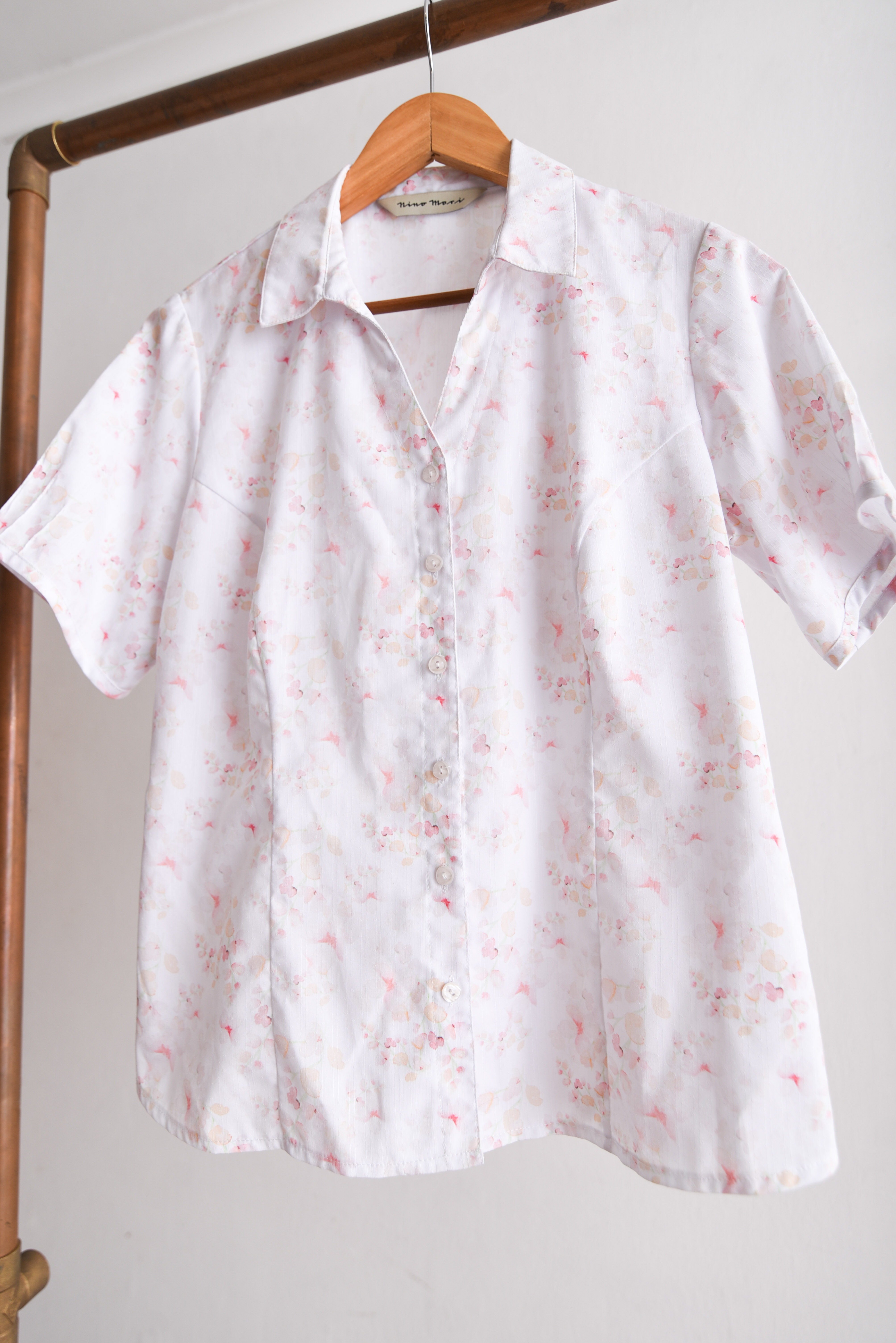 Camisa vintage pastel floral