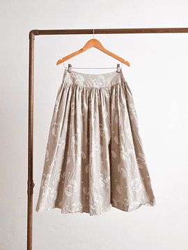 Falda handmade vintage beige 