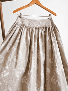 Falda handmade vintage beige 