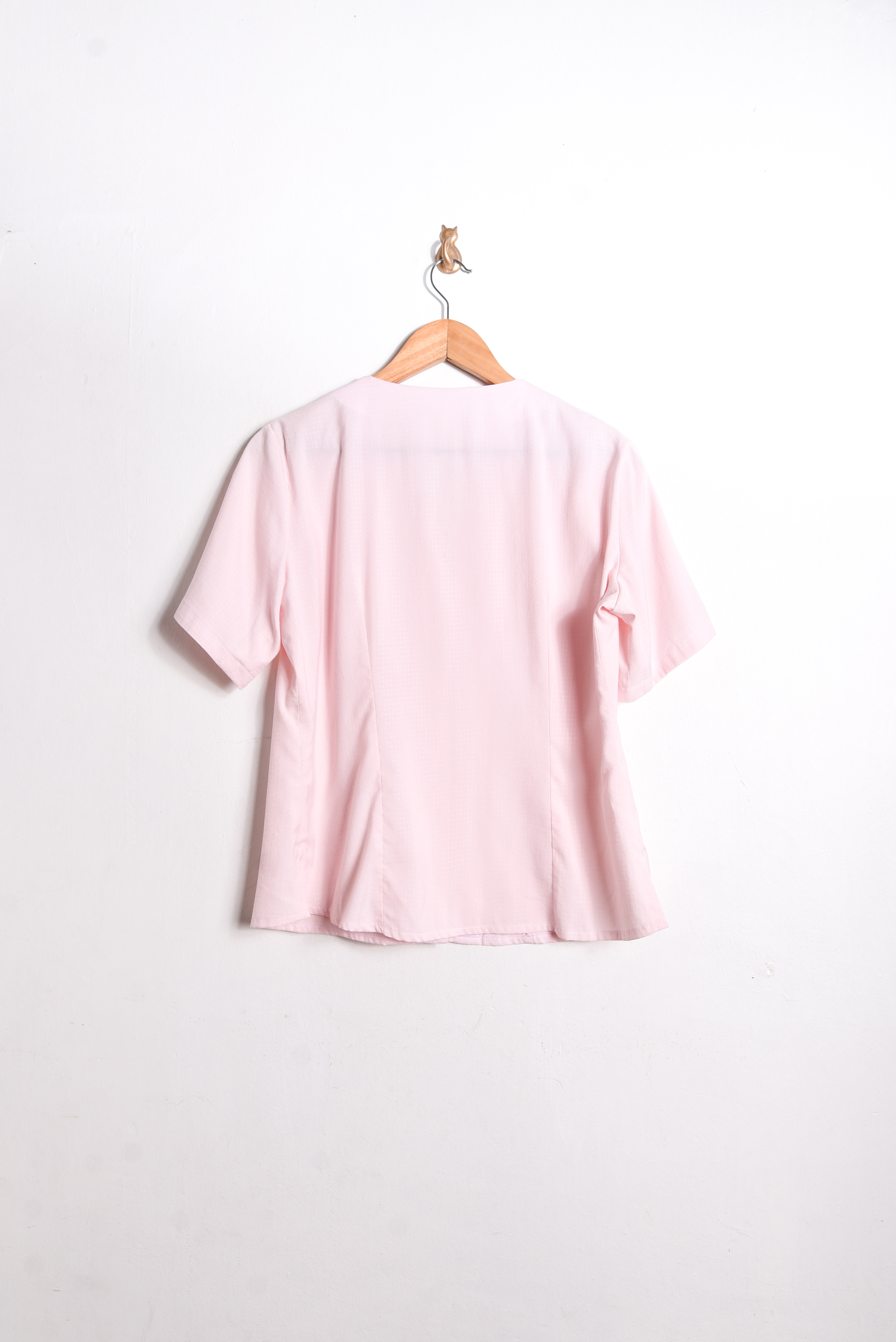 Camisa vintage rosa pastel