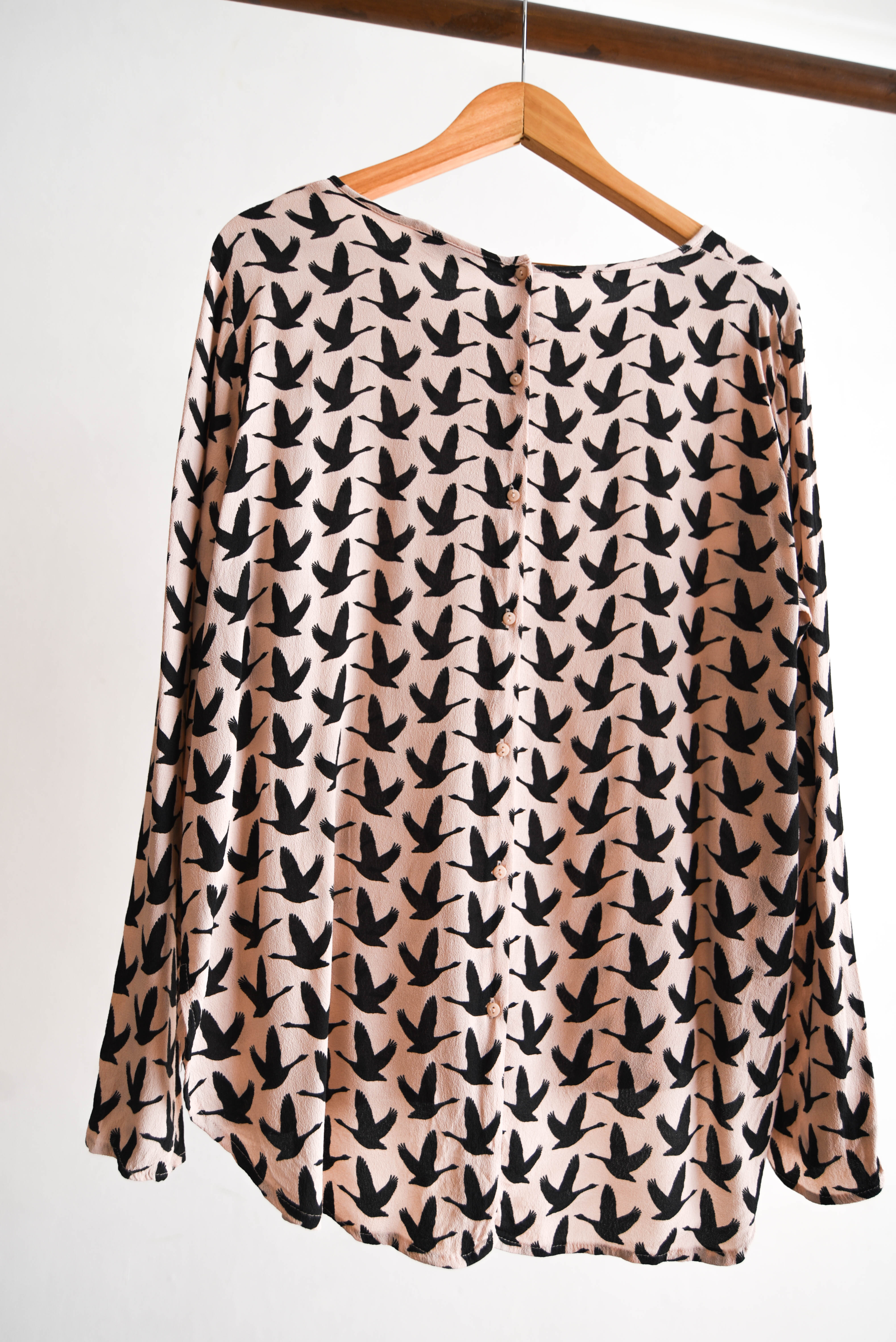 Blusa print pajaritos