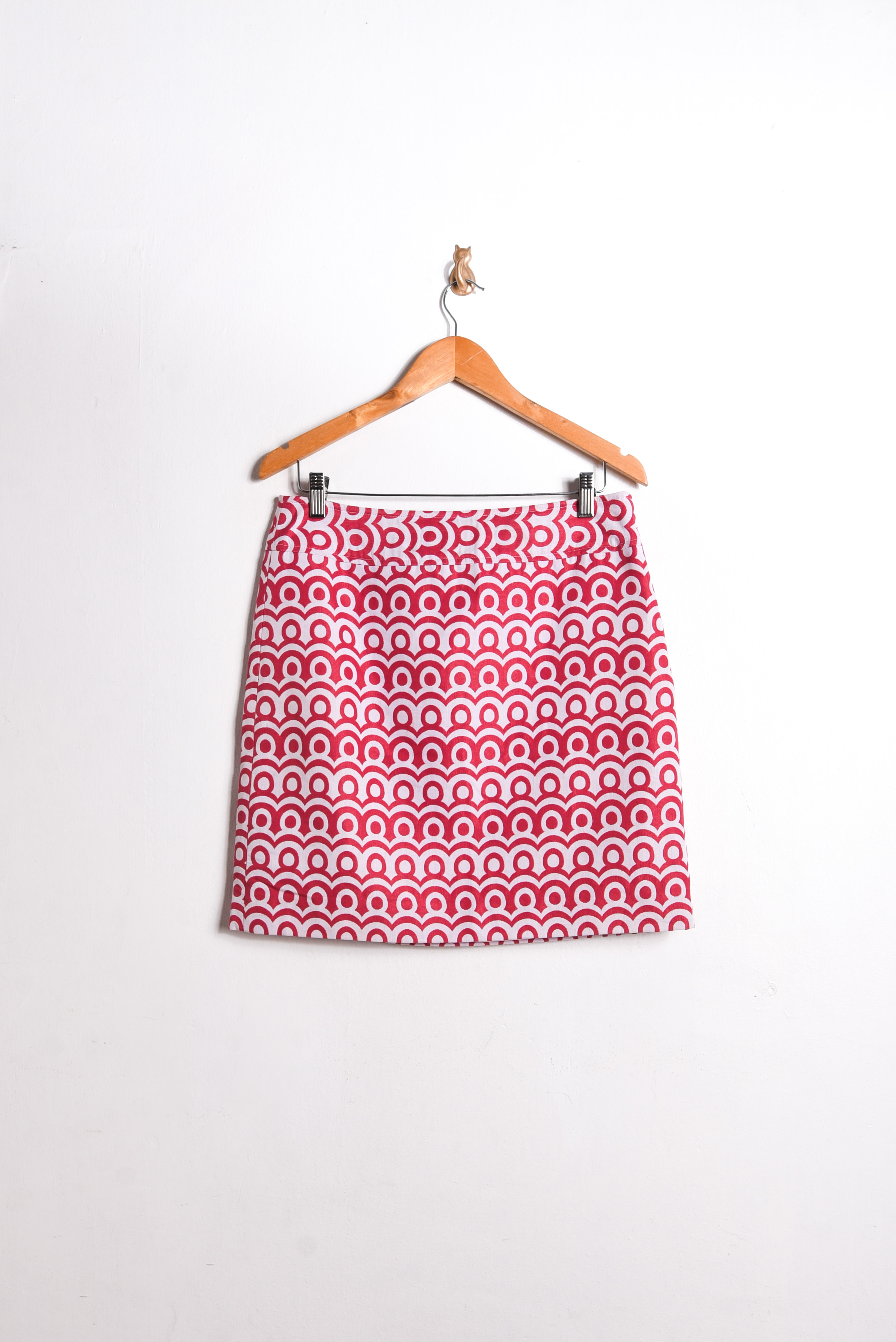 Falda diseño geométrico rosa