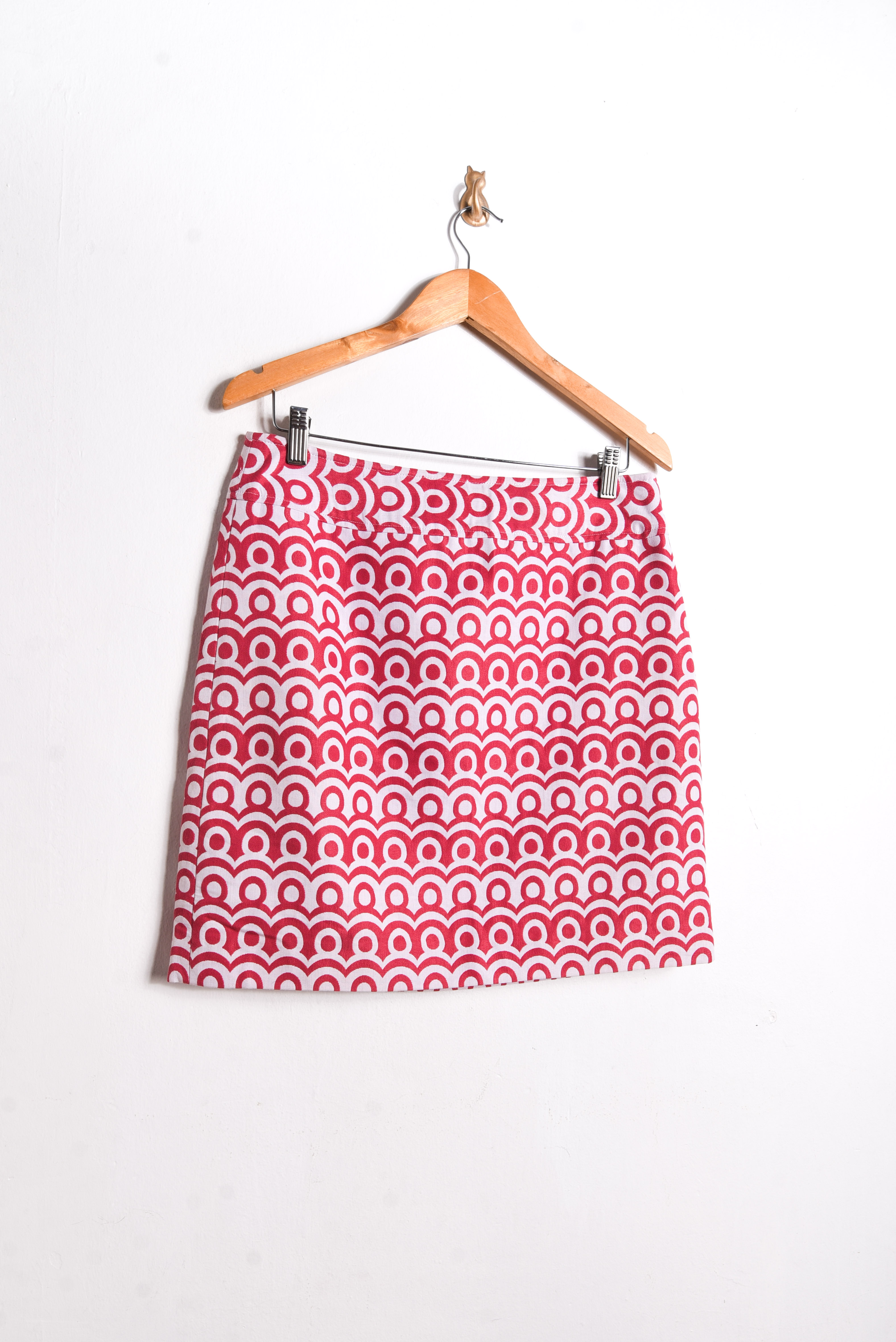 Falda diseño geométrico rosa