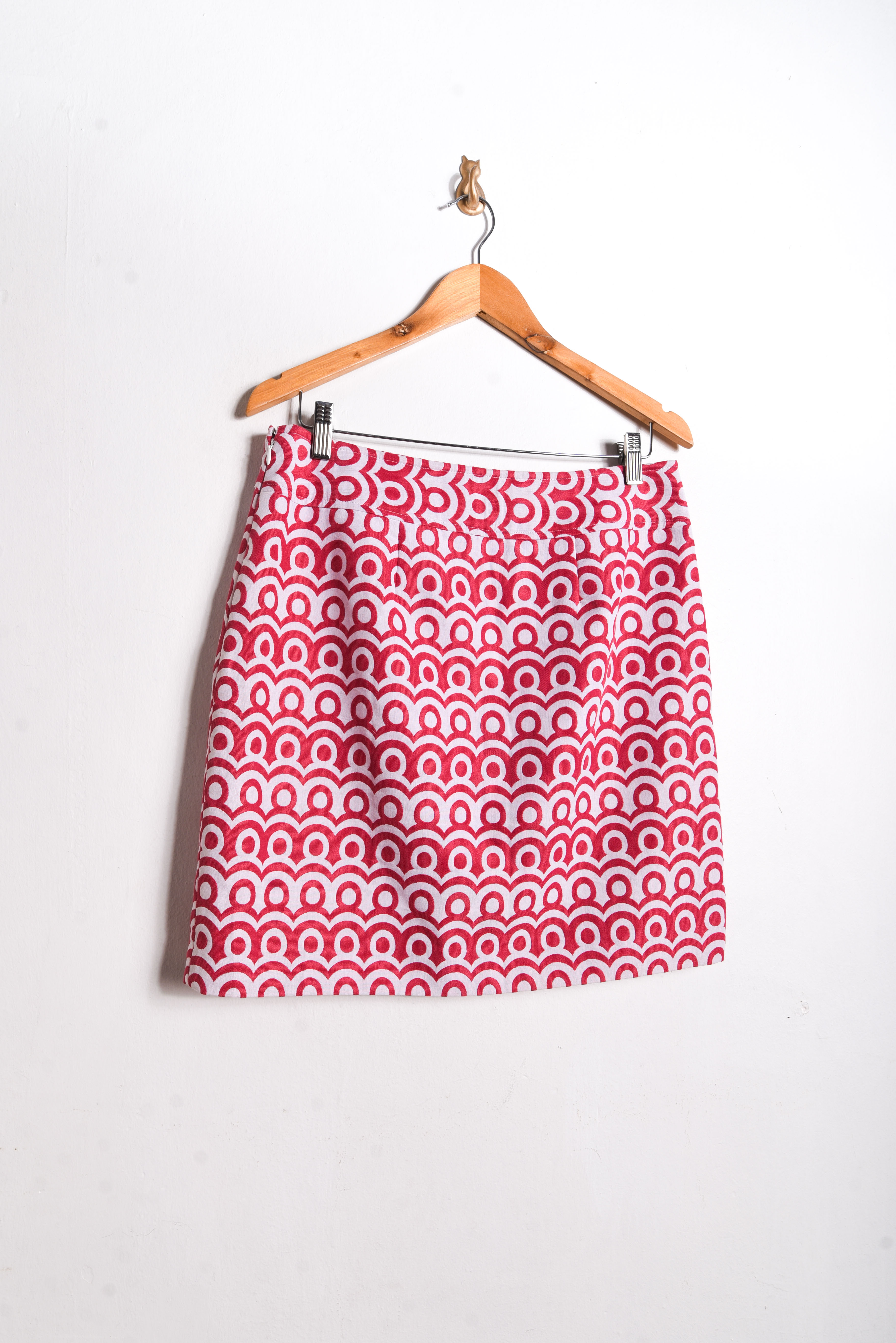 Falda diseño geométrico rosa