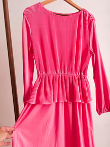 Vestido bubblegum pink vintage