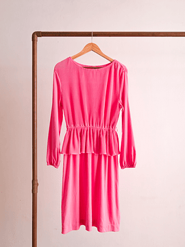 Vestido bubblegum pink vintage