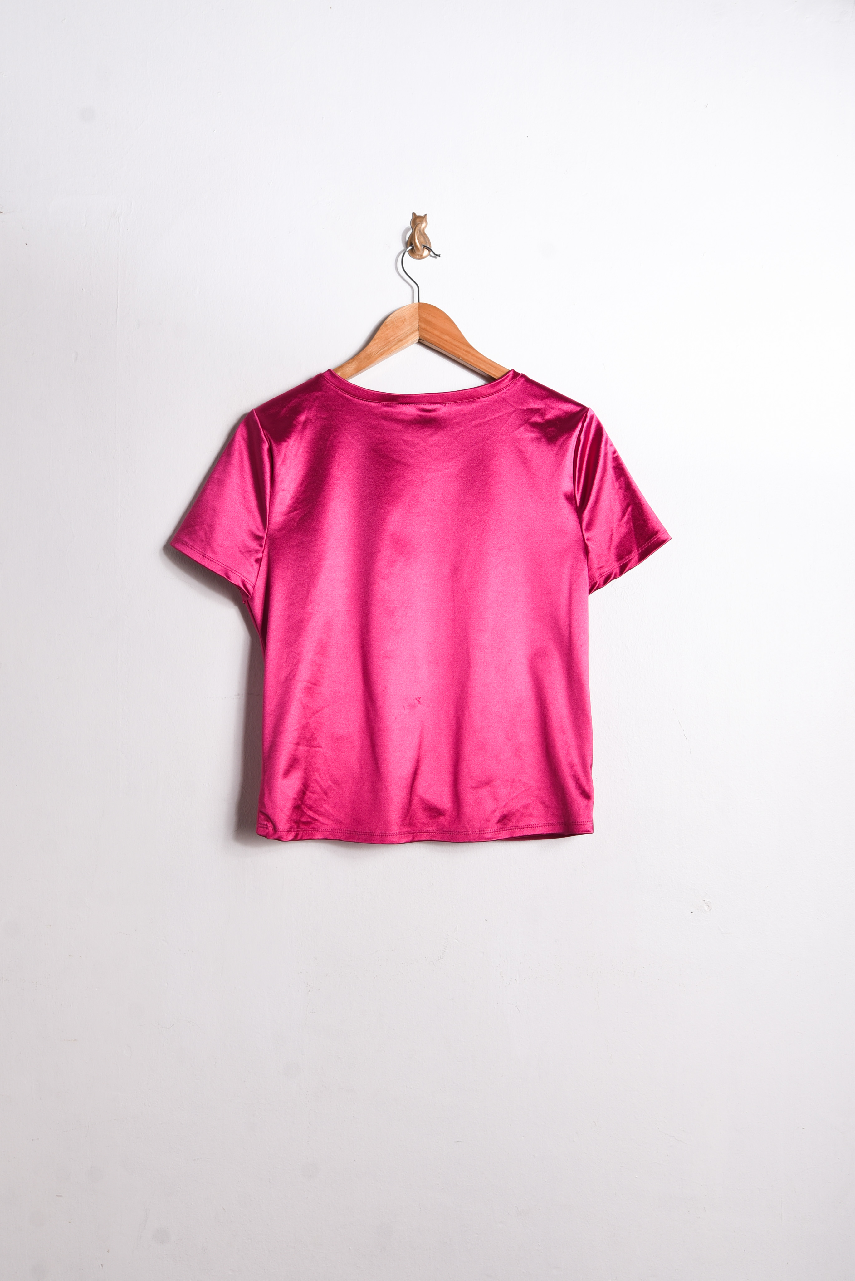 Top lycra satín rosa