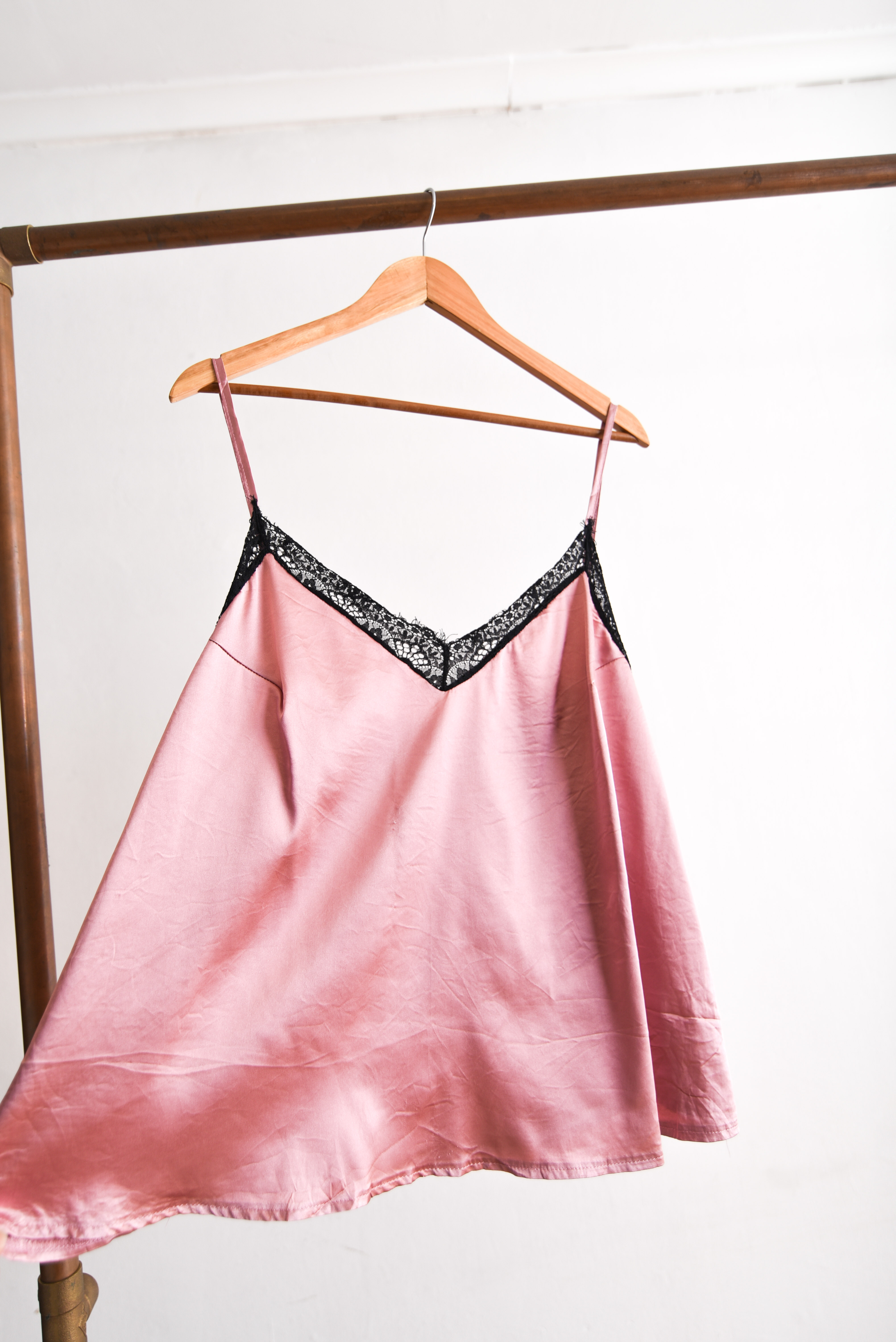 Top lencero rosado encaje