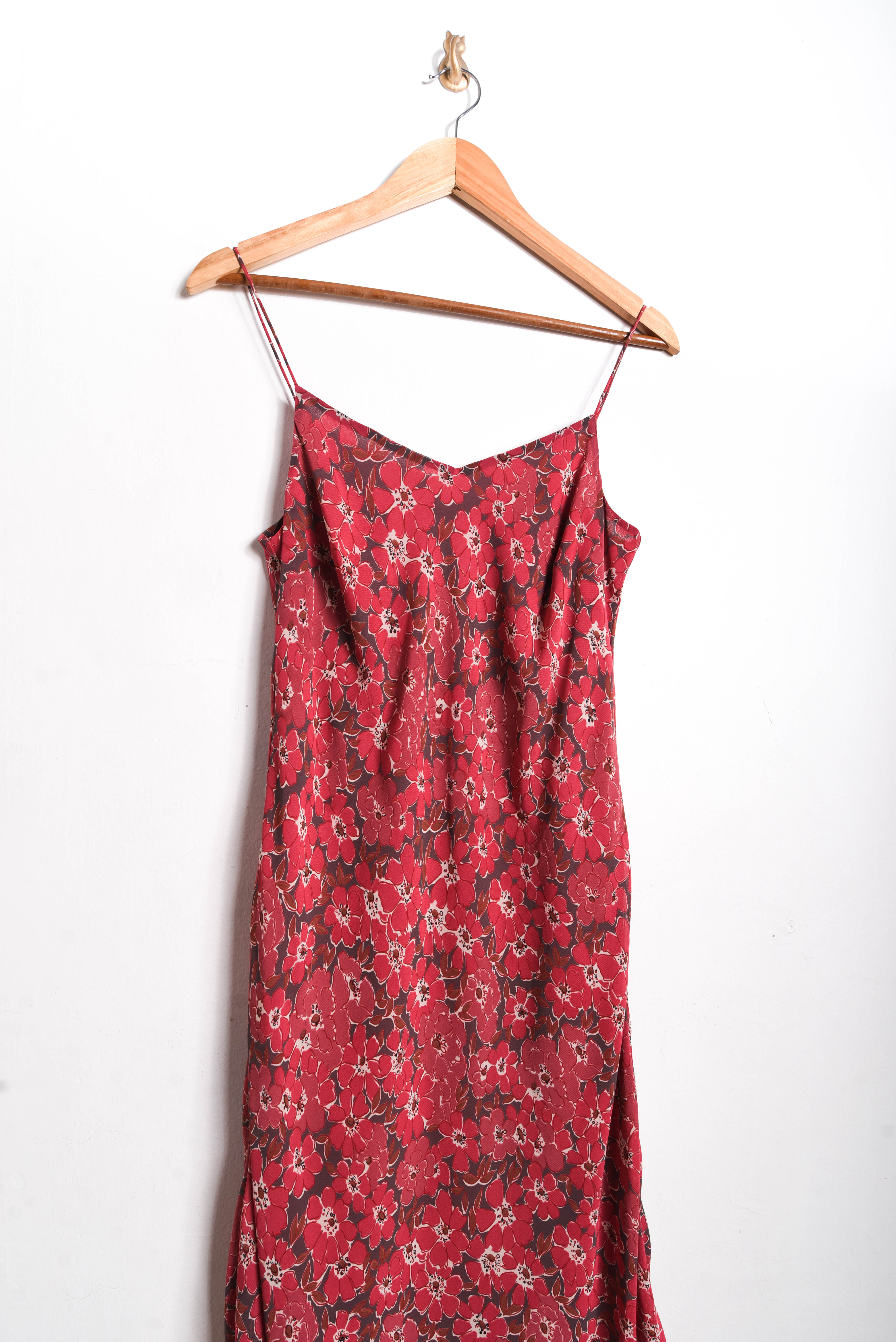 Vestido 90s coral floral