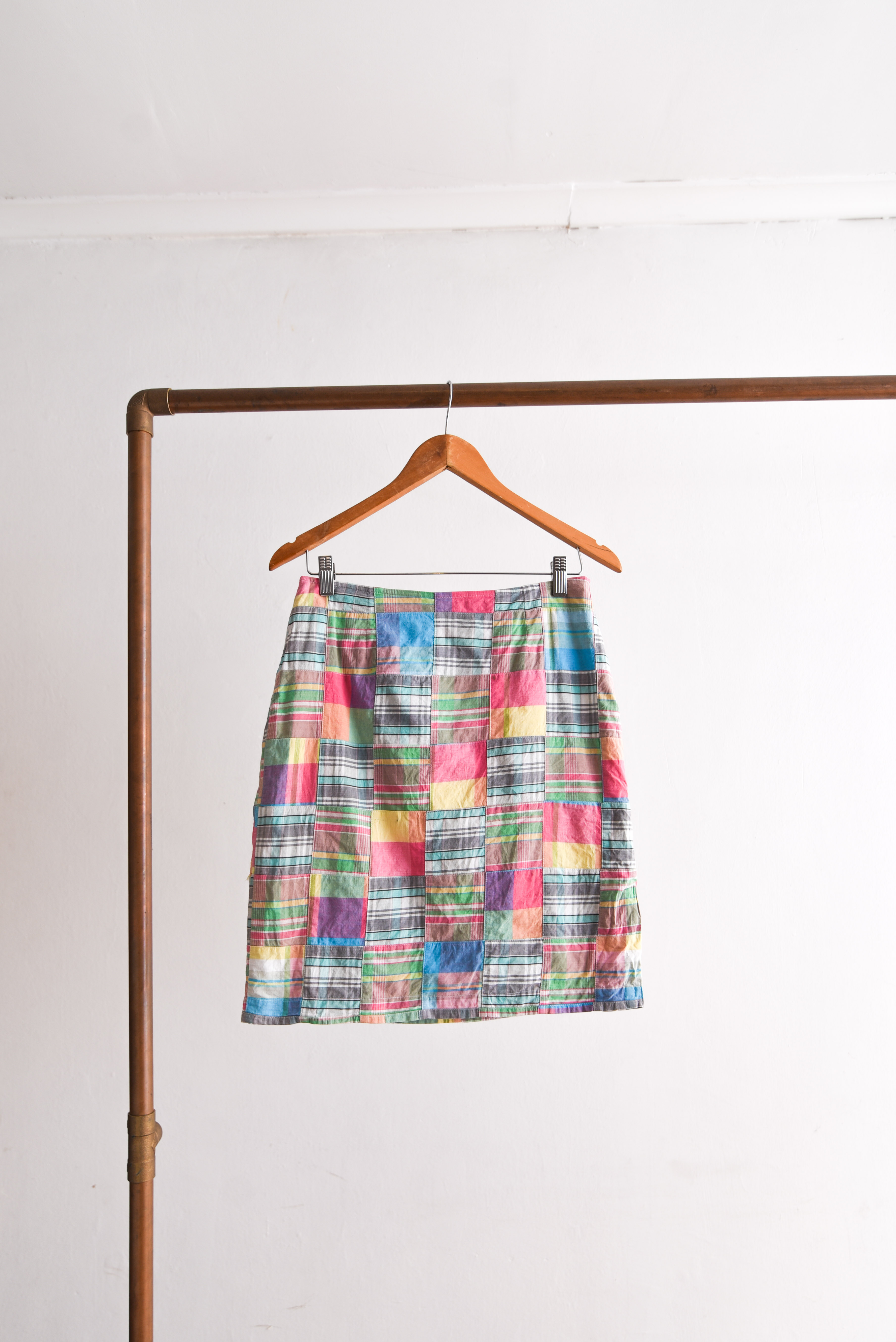 Falda patchwork rosa